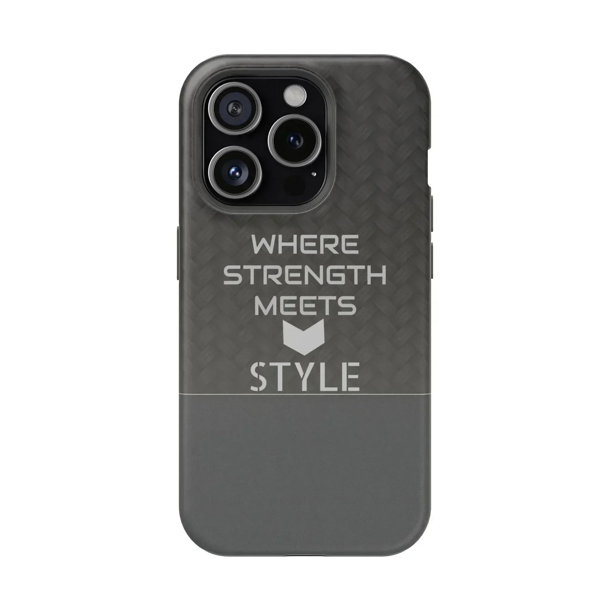 Gray Carbon Phone Case for iPhone 12-16 and Galaxy S21-S22 - KARARMDESIGN