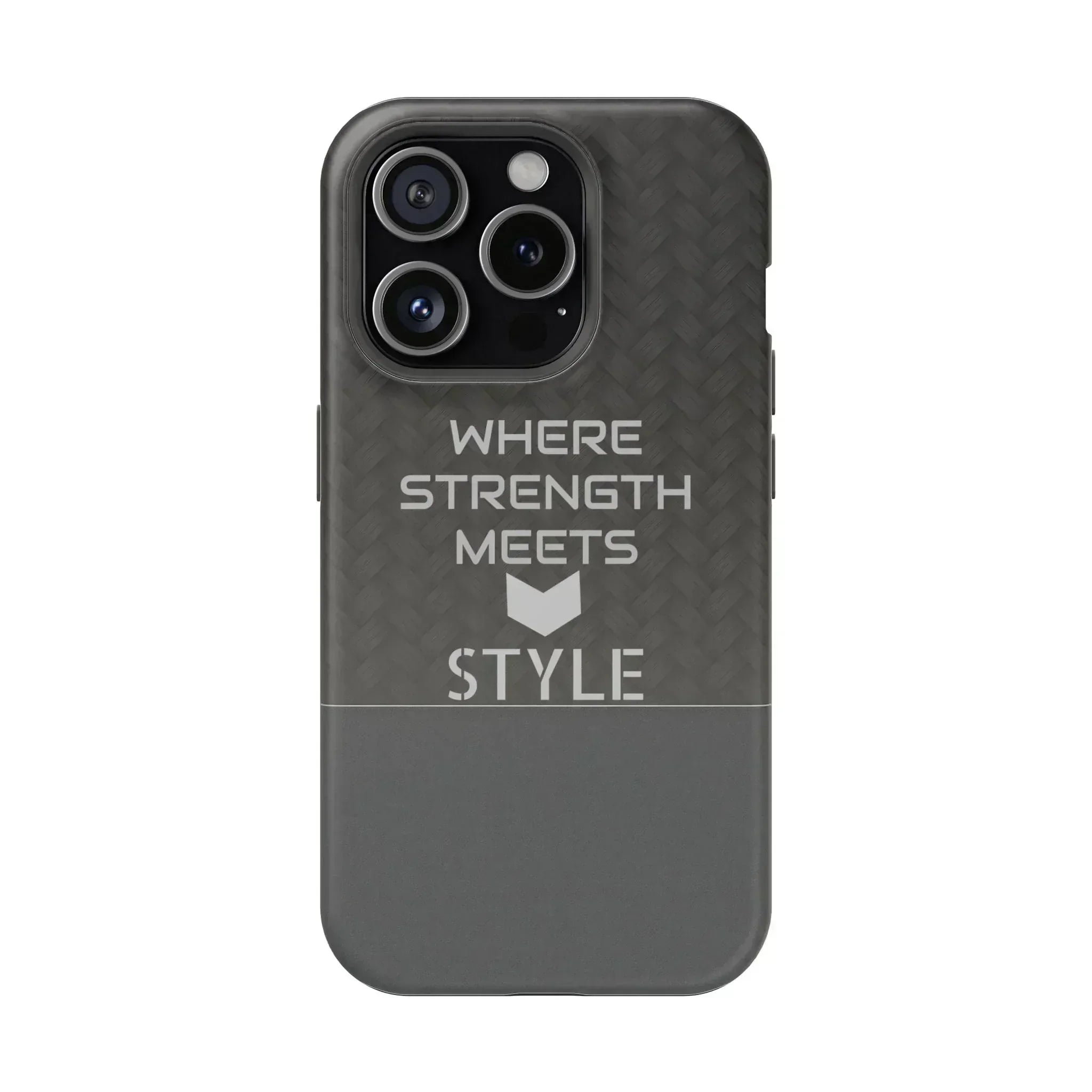 Gray Carbon Phone Case for iPhone 12-16 and Galaxy S21-S22 - KARARMDESIGN