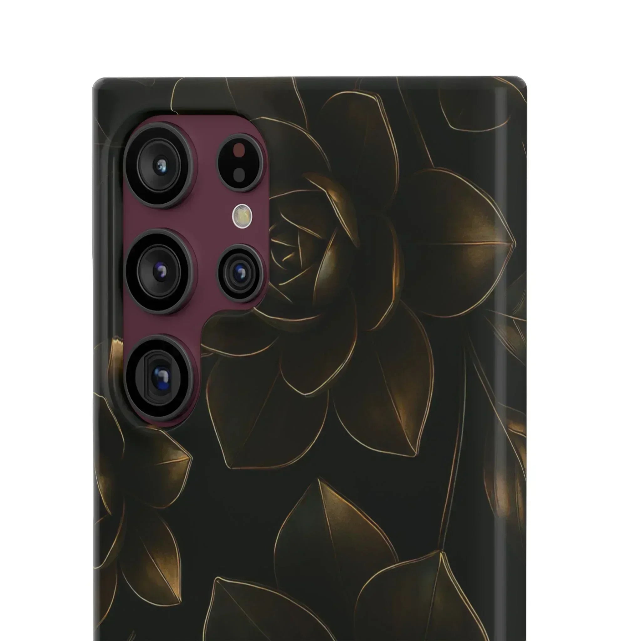 Metal Flower Phone Case for iPhone 8-16 and Galaxy S20-S24 - KARARMDESIGN