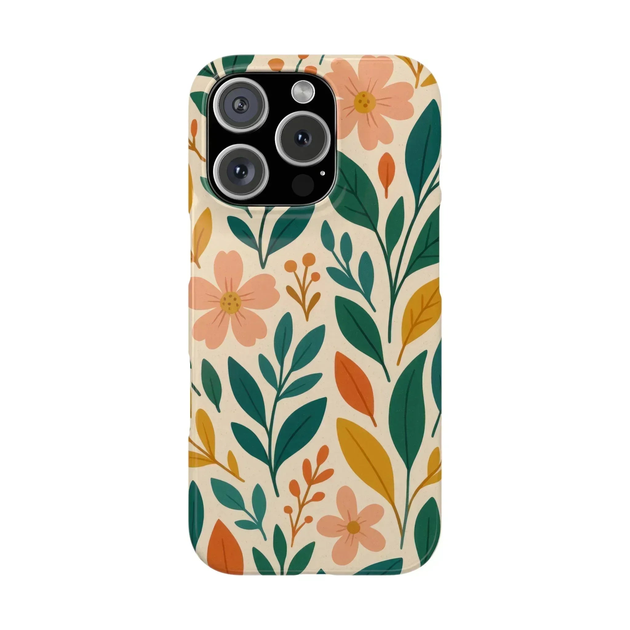 Floral Harmony Phone Case for iPhone 11-16 - KARARMDESIGN