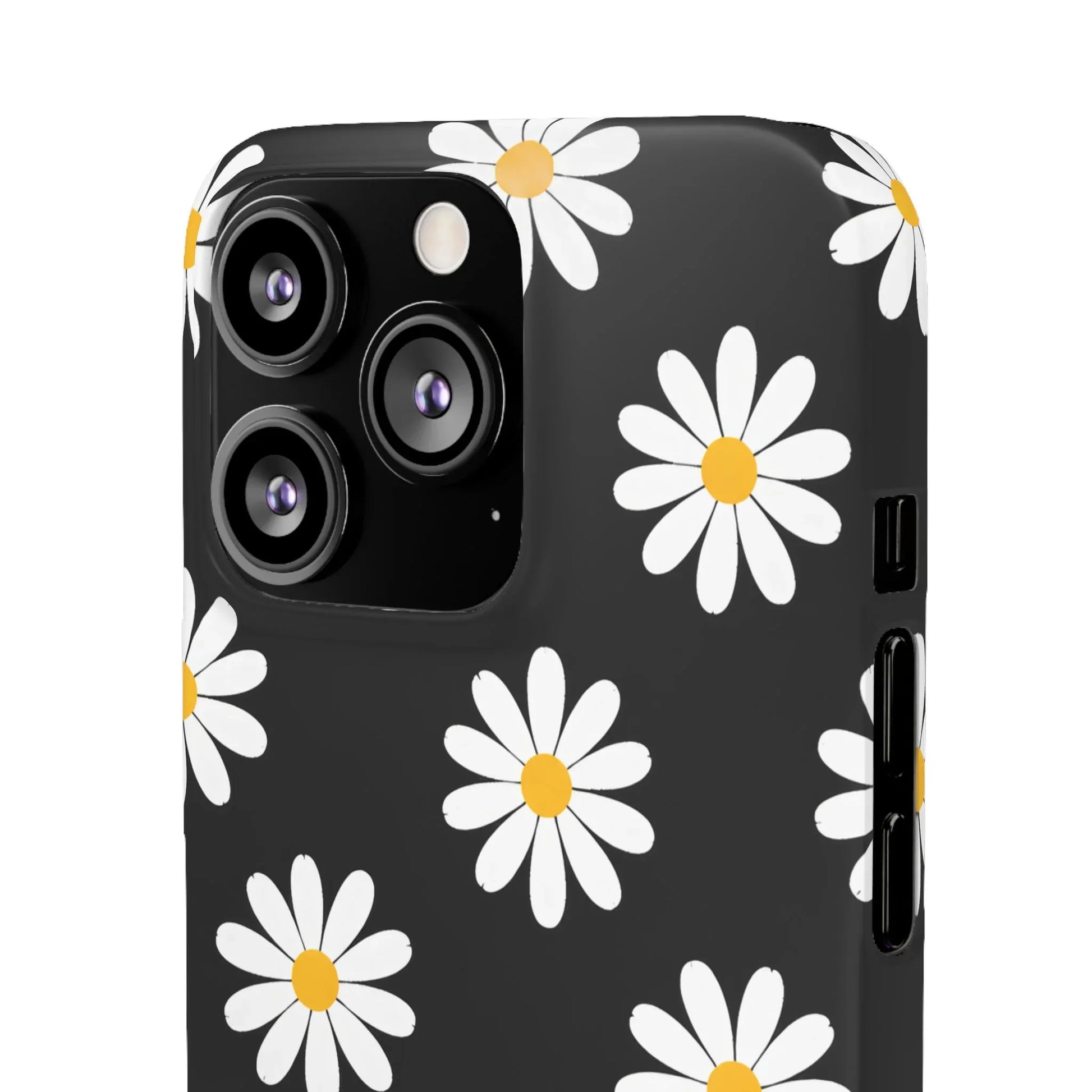 Daisy Charm Phone Case for iPhone 11-17 and Galaxy S20-S25 - KARARMDESIGN