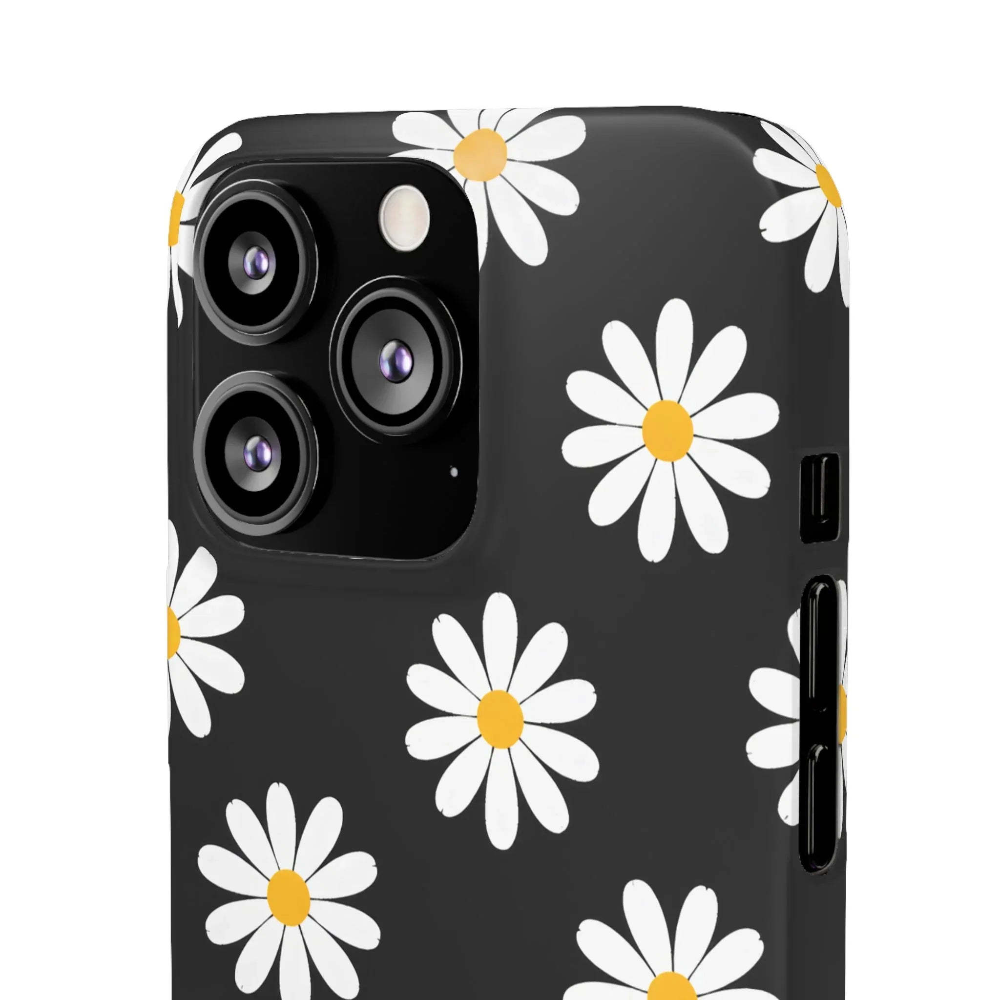 Daisy Charm Phone Case for iPhone 11-17 and Galaxy S20-S25 - KARARMDESIGN