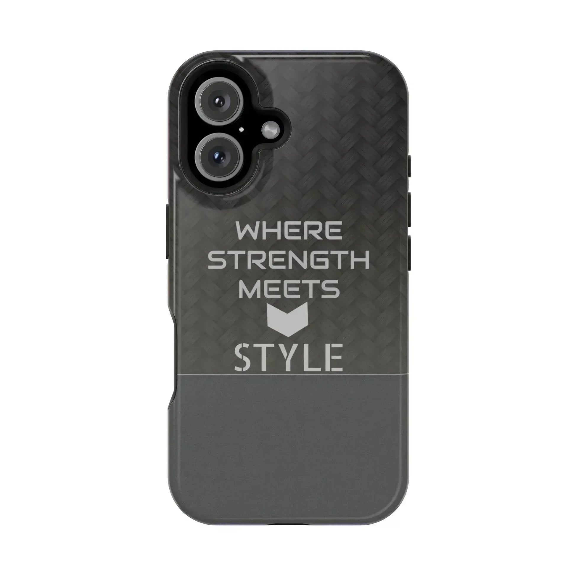 Gray Carbon Phone Case for iPhone 12-16 and Galaxy S21-S22 - KARARMDESIGN