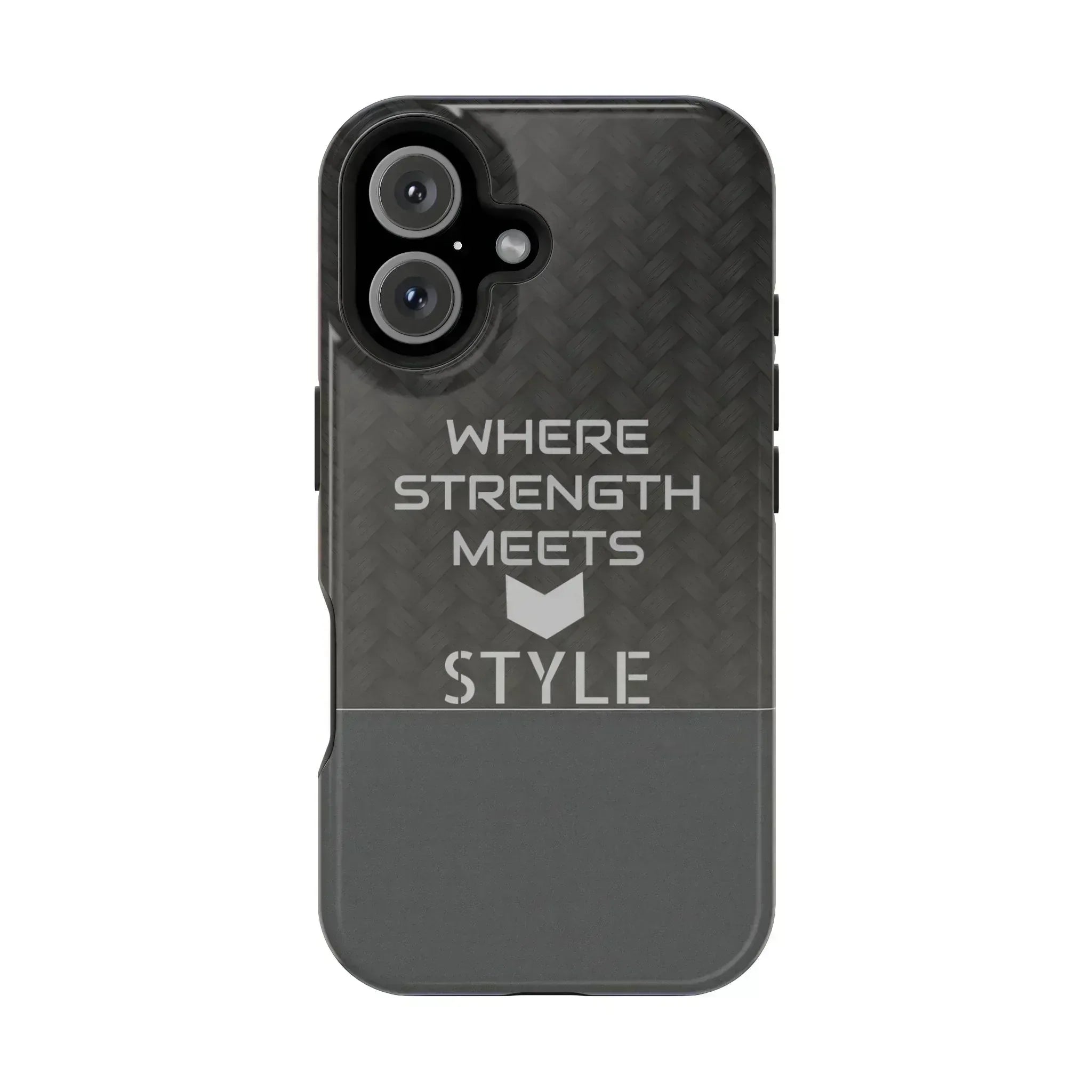 Gray Carbon Phone Case for iPhone 12-16 and Galaxy S21-S22 - KARARMDESIGN