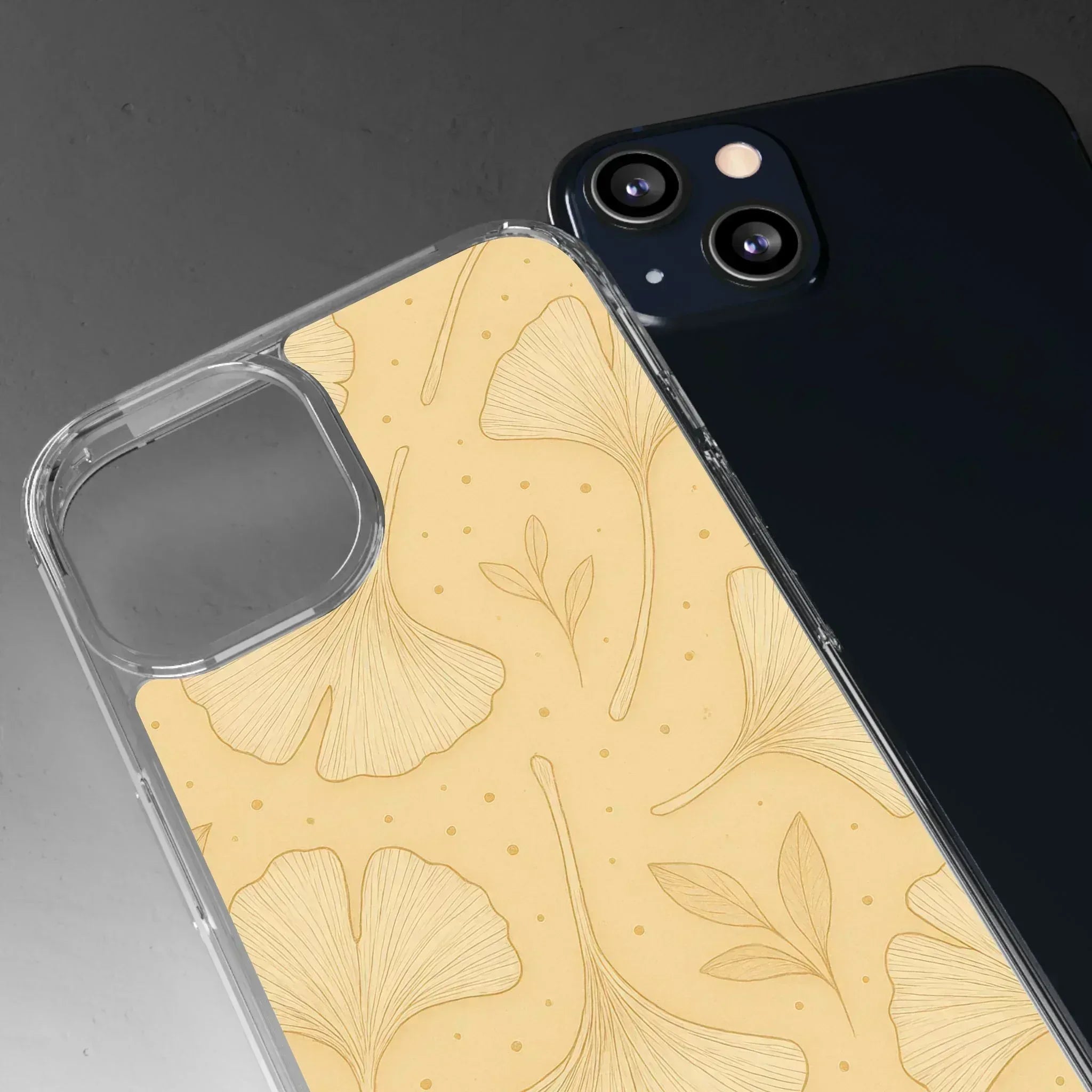 Ginkgo floral phone case for iPhone 12-16 and Galaxy S21 - KARARMDESIGN