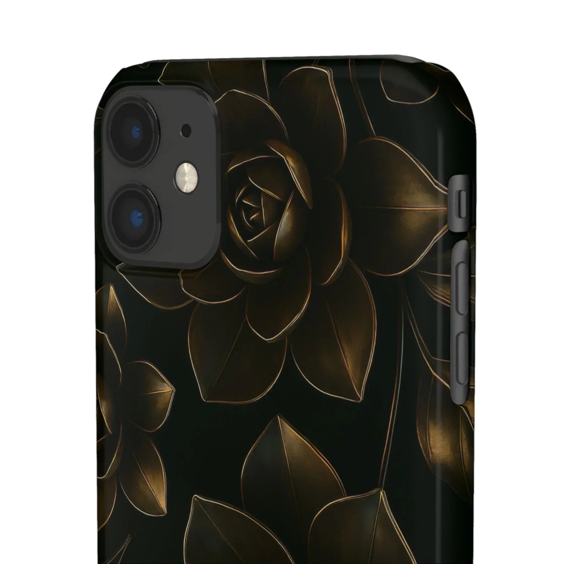 Metal Flower Phone Case for iPhone 7-16 and Galaxy S10-S24 Models - KarArmDesign