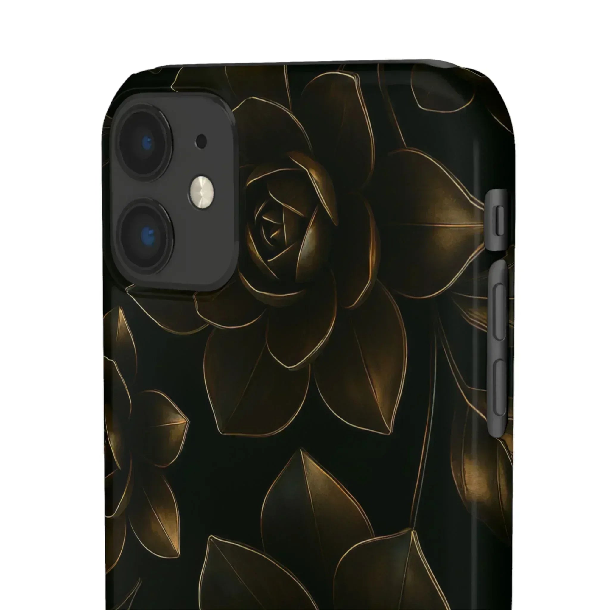 Metal Flower Phone Case for iPhone 8-16 and Galaxy S20-S24 - KARARMDESIGN