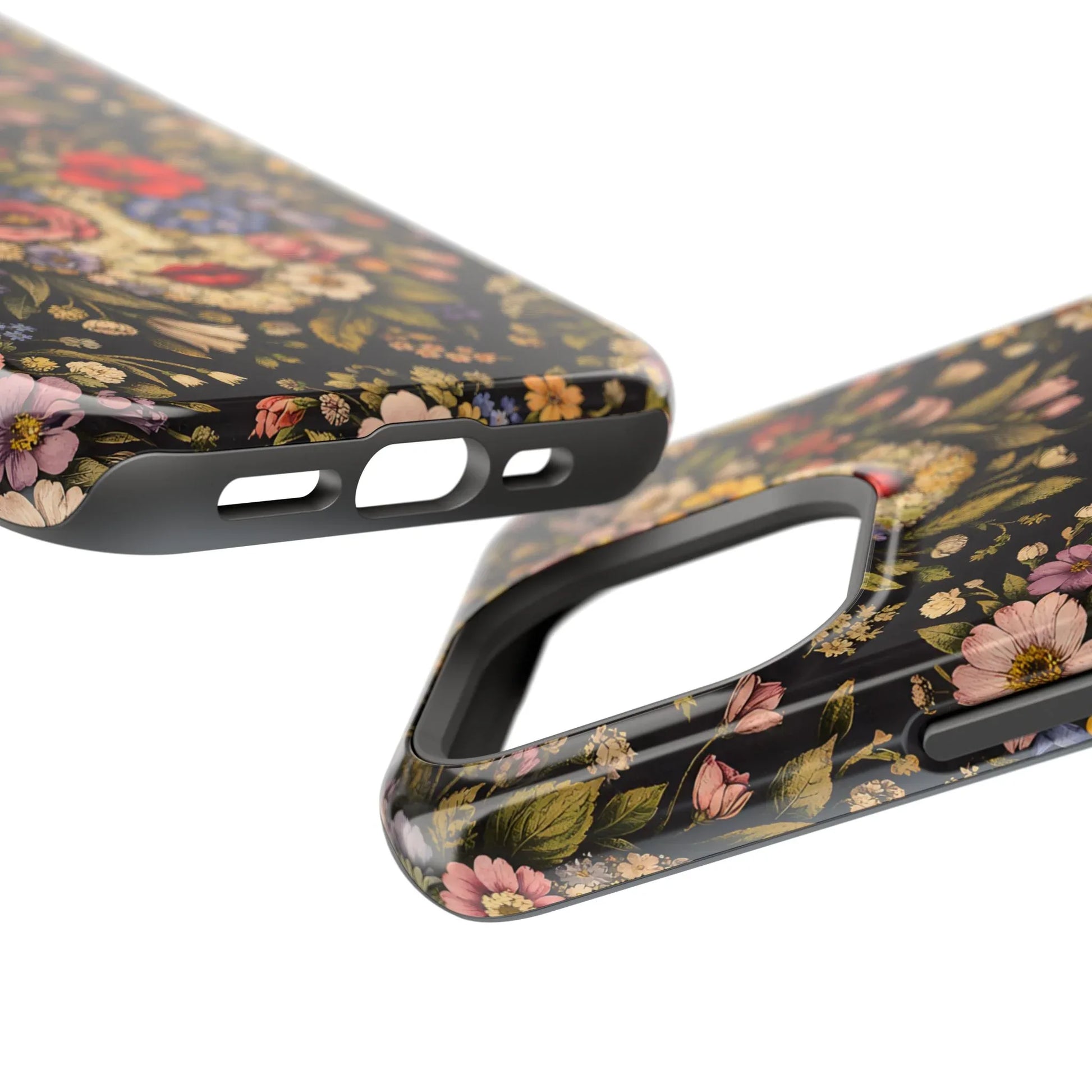 Vintage Flower Face Phone Case for iPhone 13-17 - KARARMDESIGN