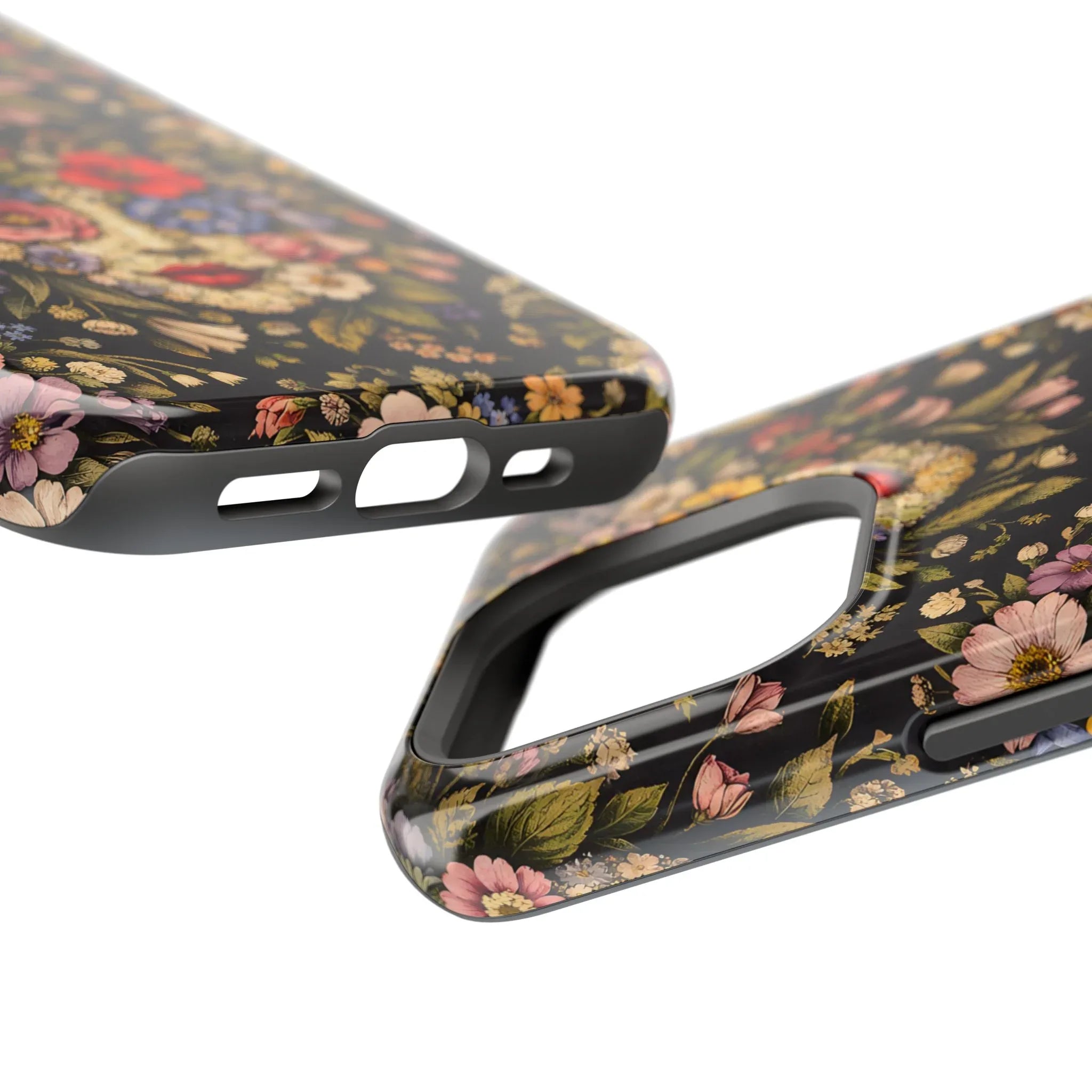 Vintage Flower Face Phone Case for iPhone 13-17 - KARARMDESIGN