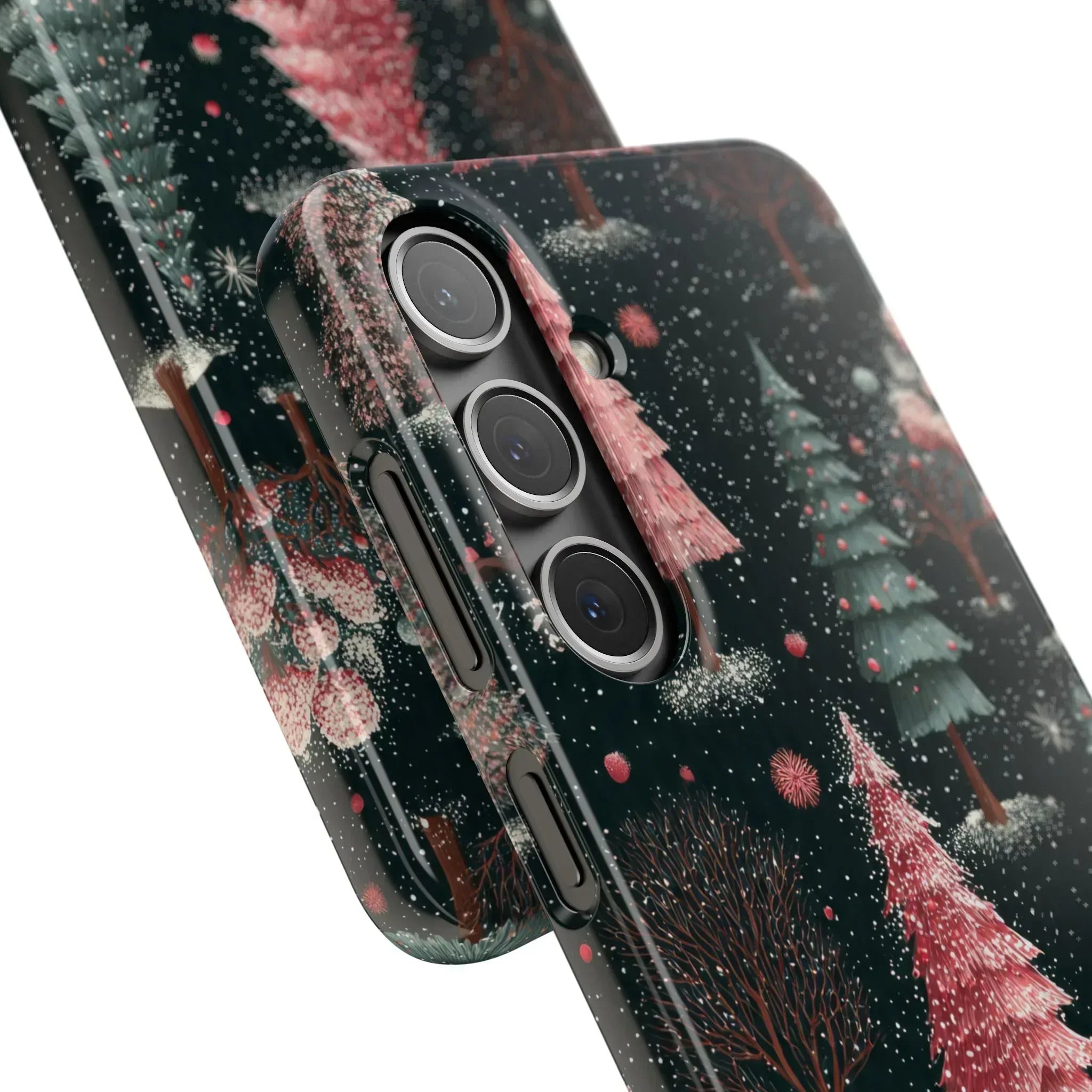 Winter Bloom Forest Phone Case for iPhone 11-17 and Galaxy S20-S25 - KARARMDESIGN