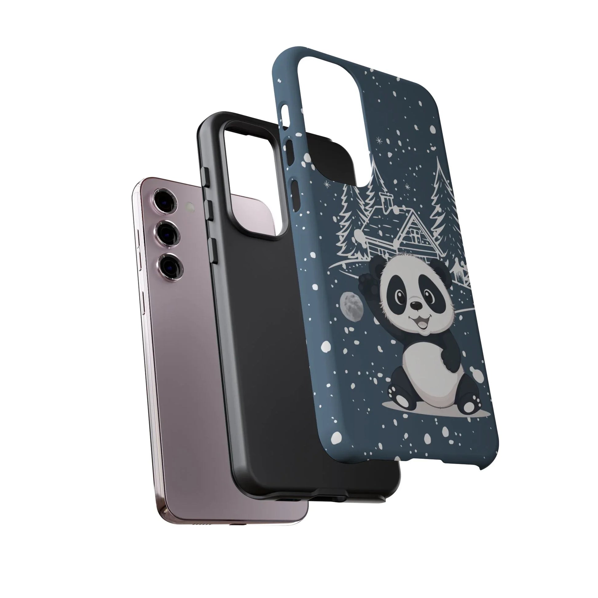 Cute Panda Phone Case for Samsung Galaxy and Google Pixel - KARARMDESIGN