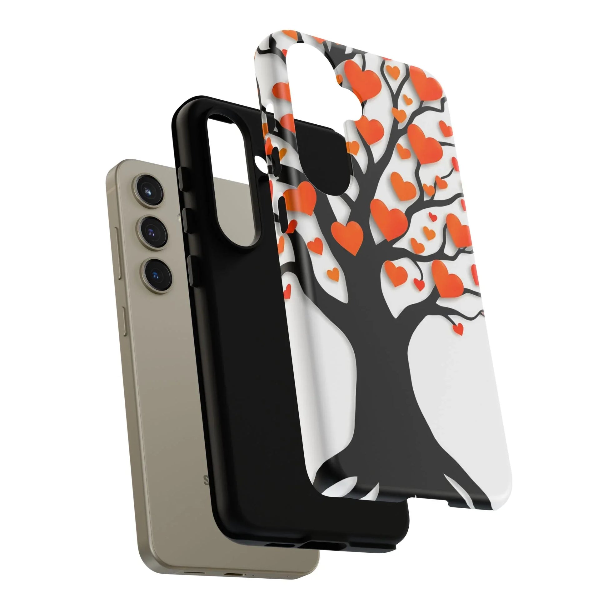 Heart Design Phone Case for iPhone 11–17 and Galaxy S20–S25 - KARARMDESIGN