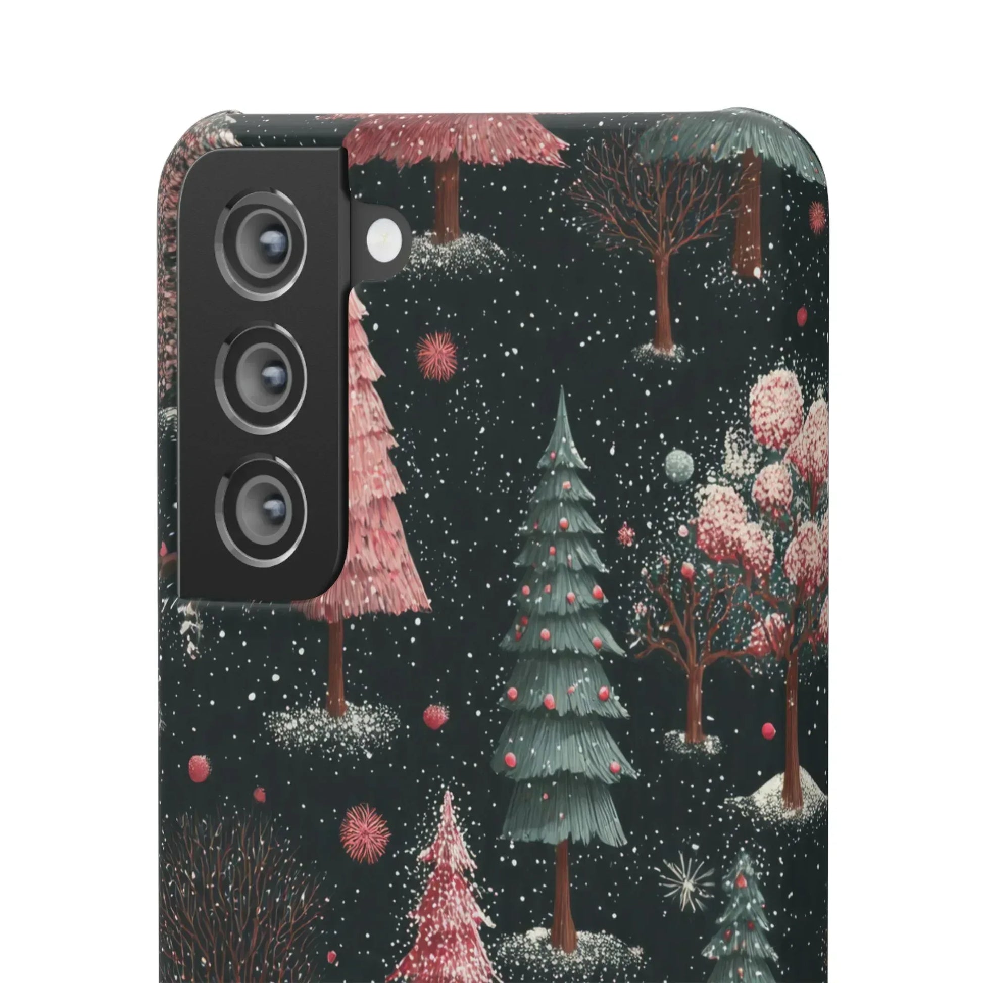 Winter Bloom Forest Phone Case for iPhone 11-17 and Galaxy S20-S25 - KARARMDESIGN