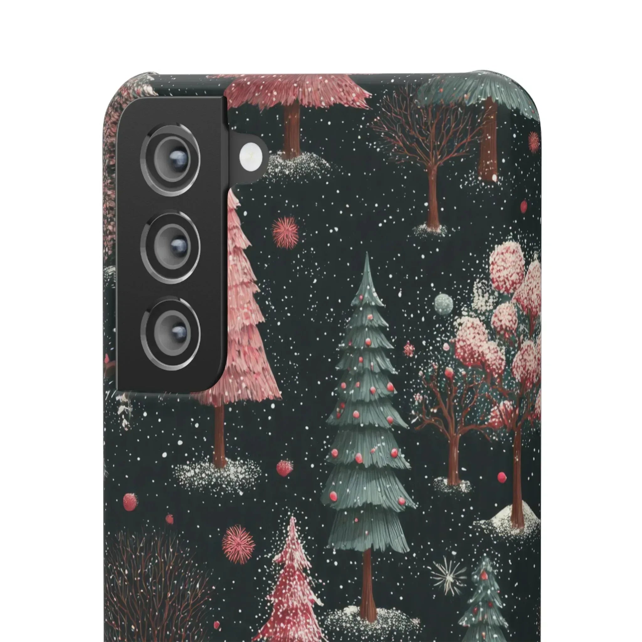 Winter Bloom Forest Phone Case for iPhone 11-17 and Galaxy S20-S25 - KARARMDESIGN