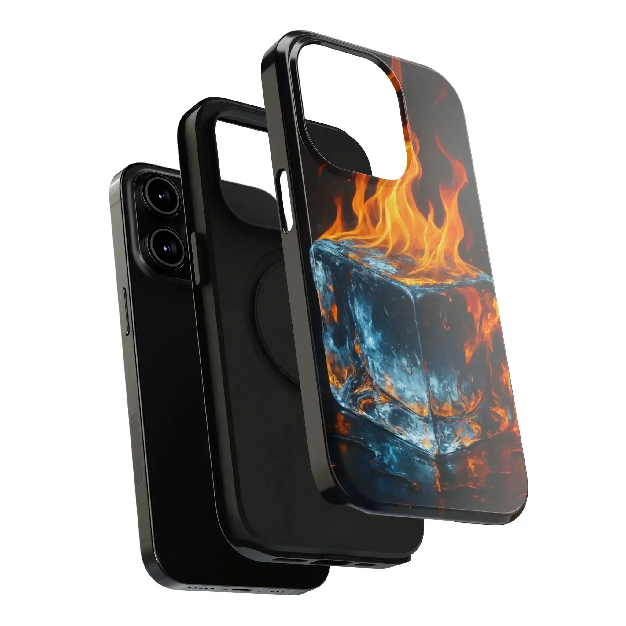 Flame Ice Phone Case for iPhone 12-16 and Galaxy S21-S22 - KARARMDESIGN