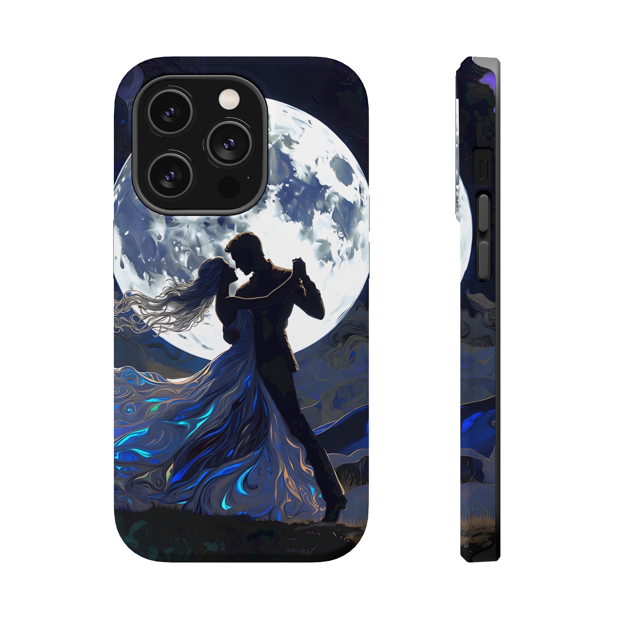 Romantic Moonlight Dance Magnetic Phone Case – iPhone 15–17 & Samsung Galaxy S26