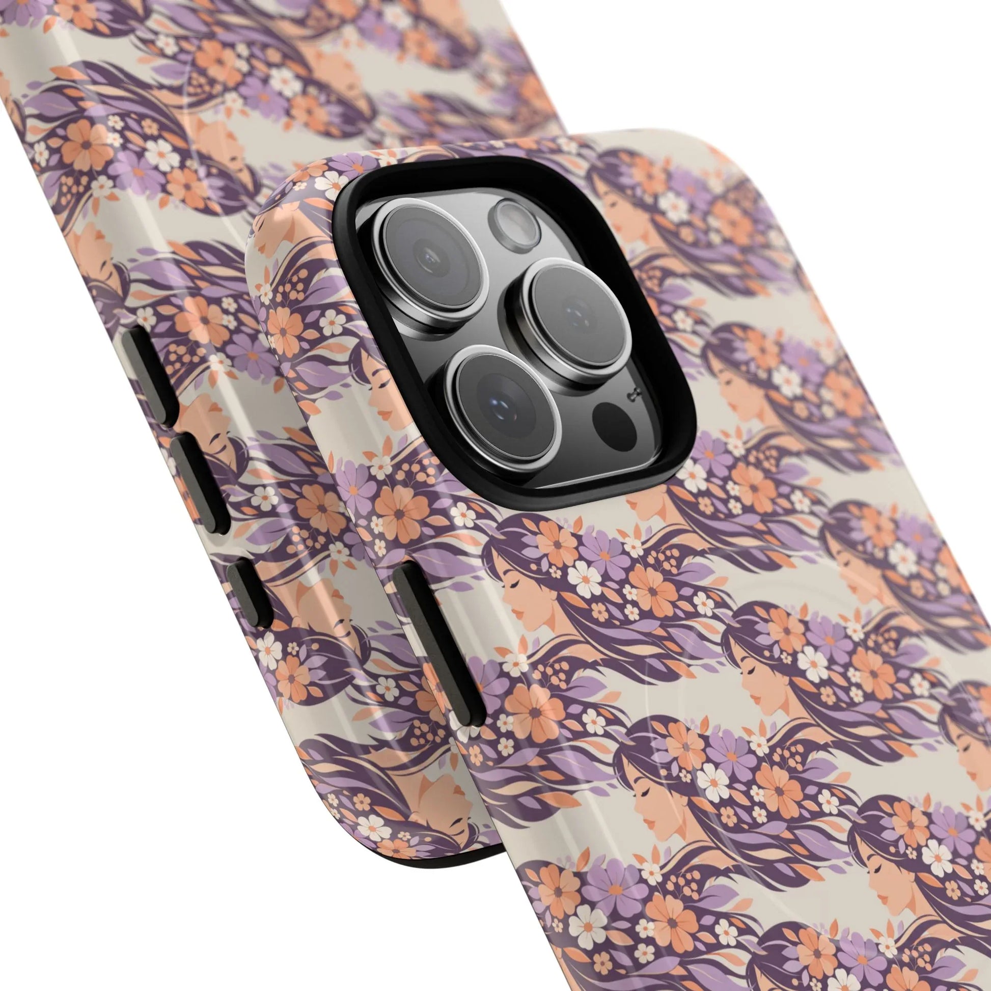 Floral Goddess Phone Case for iPhone 13-17 - KARARMDESIGN