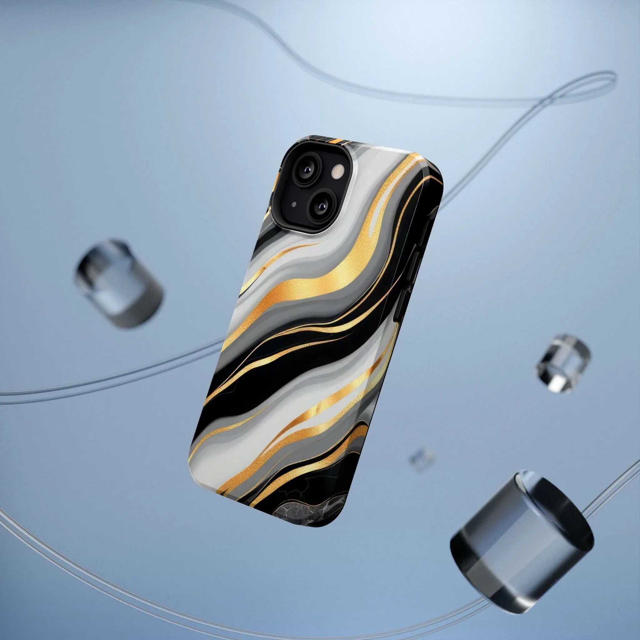 Modern Marble Flow Phone Case for iPhone 11-17 - KARARMDESIGN