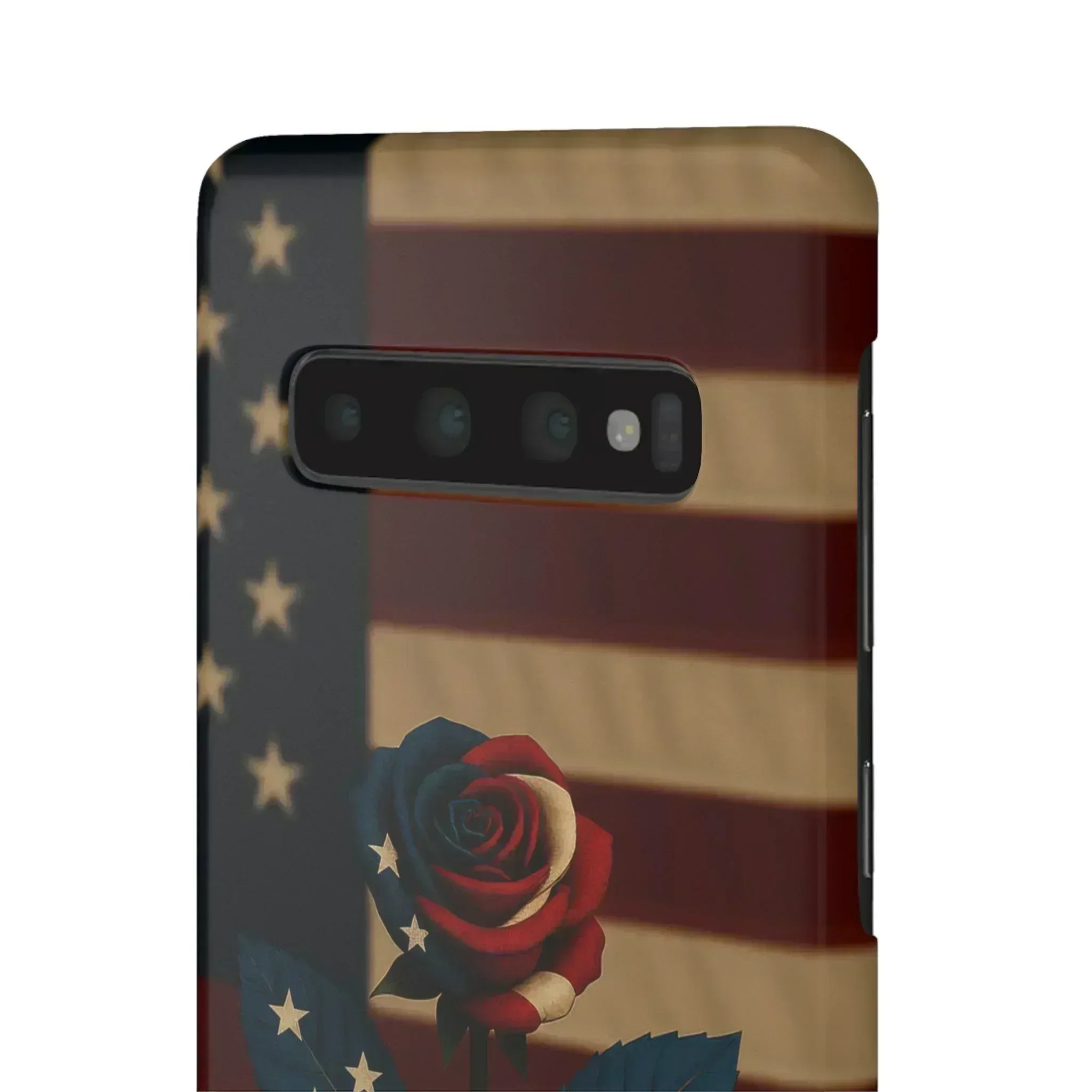 American Rose Flag Phone Case for iPhone 8-16 and Galaxy S10-S24 - KARARMDESIGN