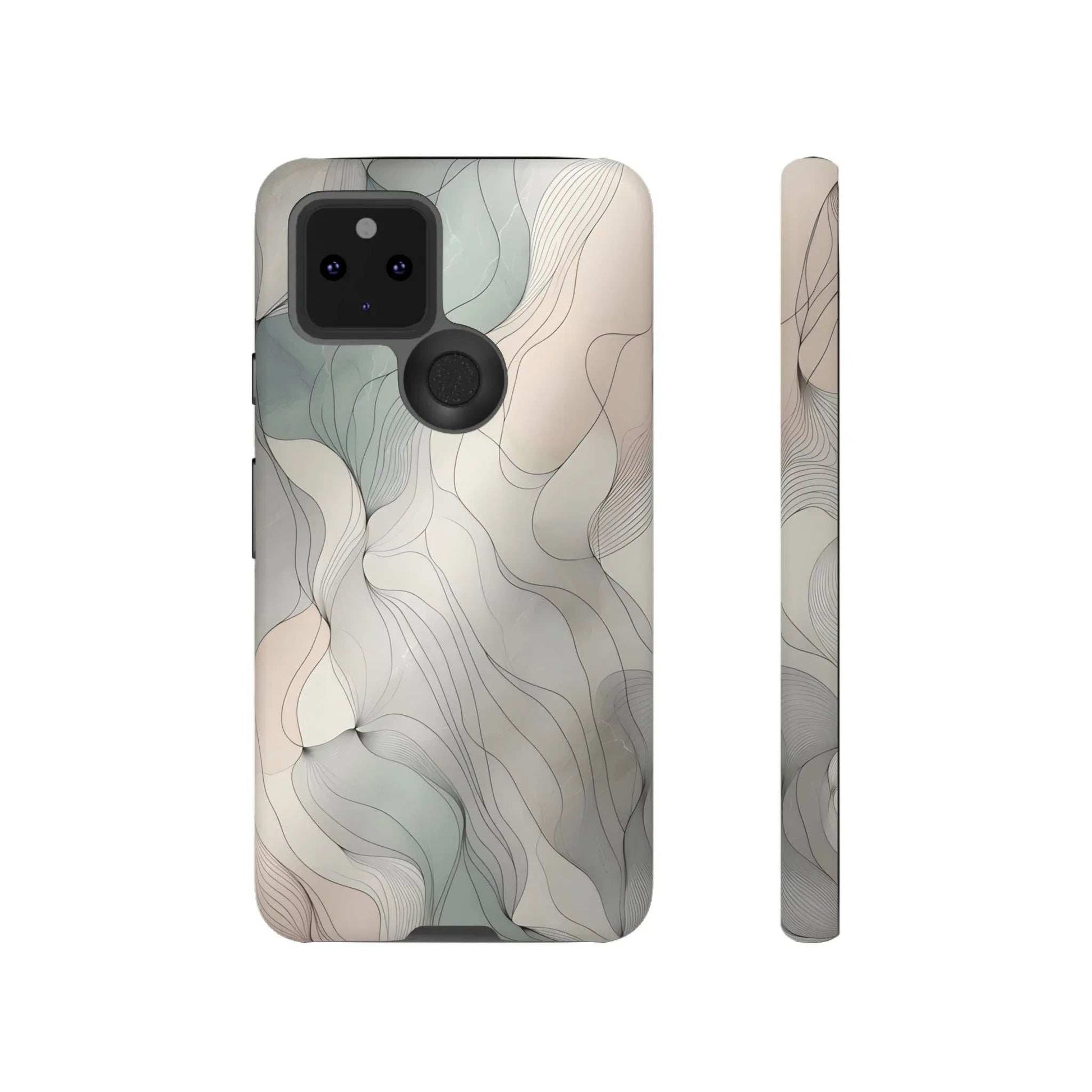 Pastel Wave Phone Case – Minimalist Design for iPhone & Pixel - KARARMDESIGN