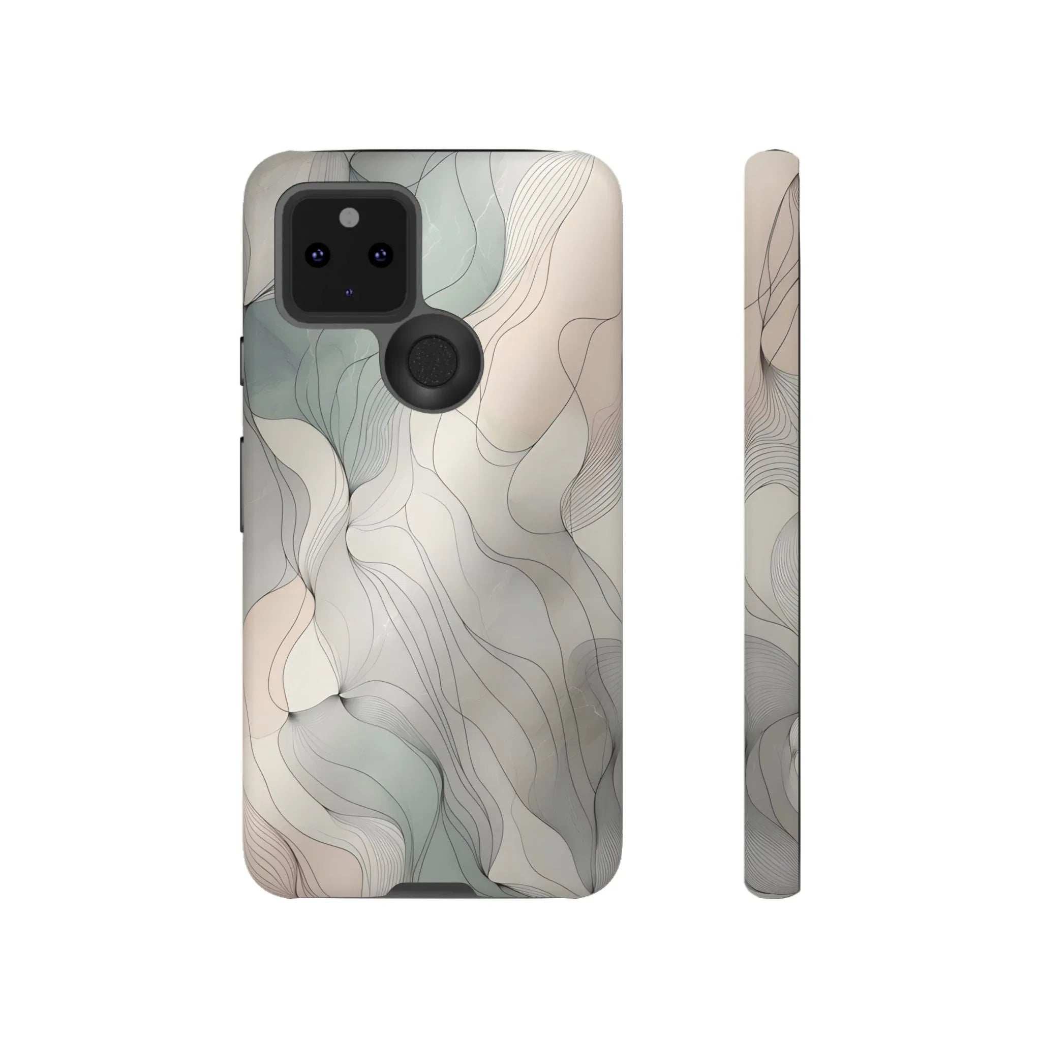 Pastel Wave Phone Case – Minimalist Design for iPhone & Pixel - KARARMDESIGN