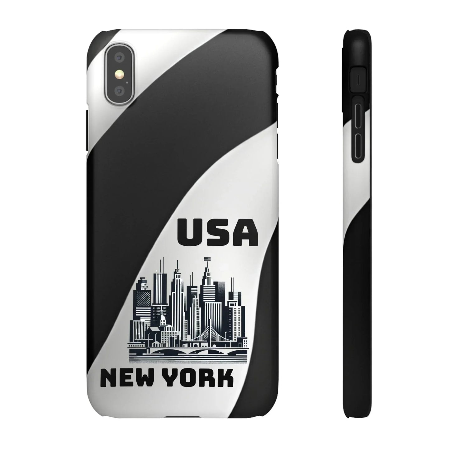 Monochrome New York City Skyline Phone Case for iPhone, Galaxy & Pixel - KarArmDesign