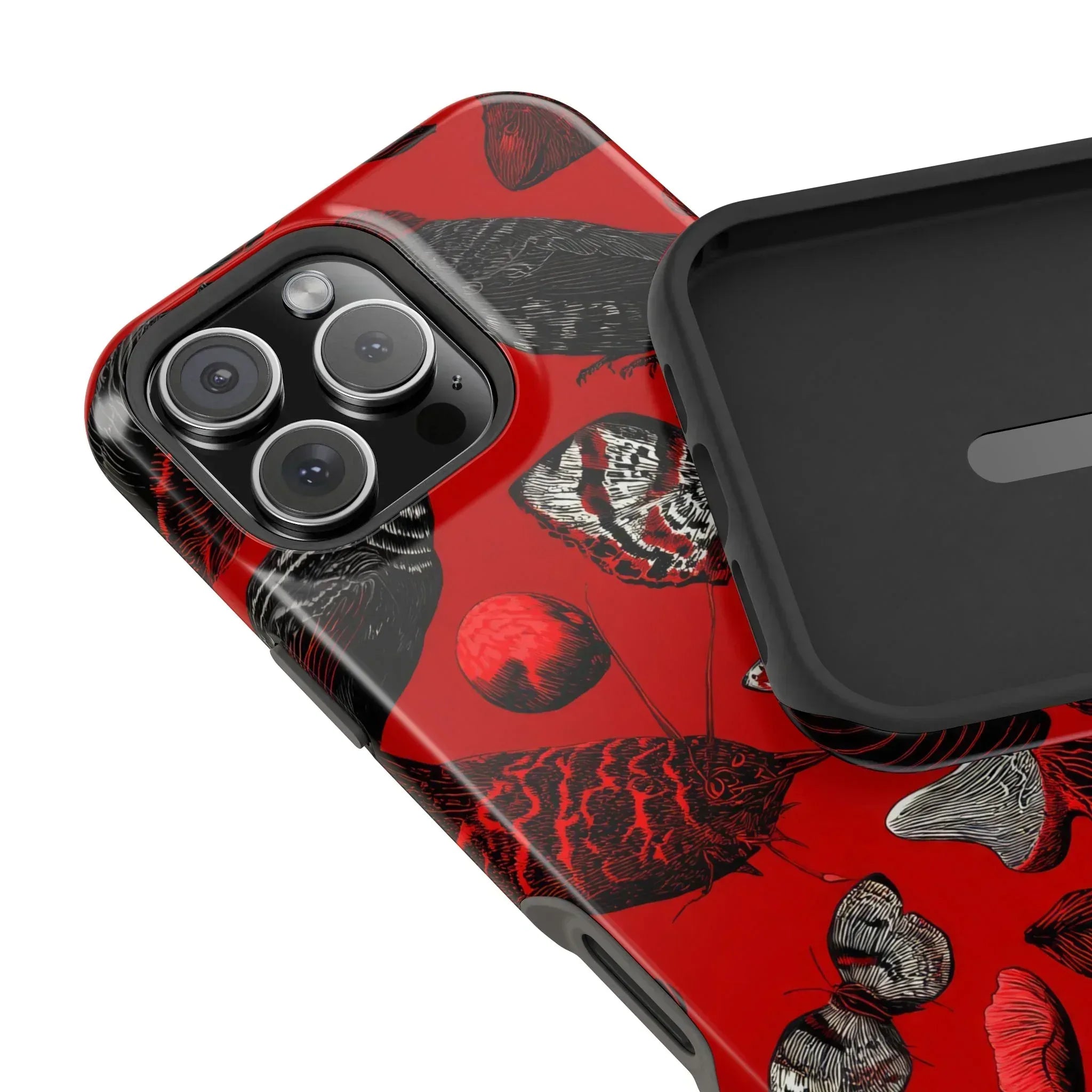 Crimson Wilderness Phone Case for iPhone 11-17 - KARARMDESIGN