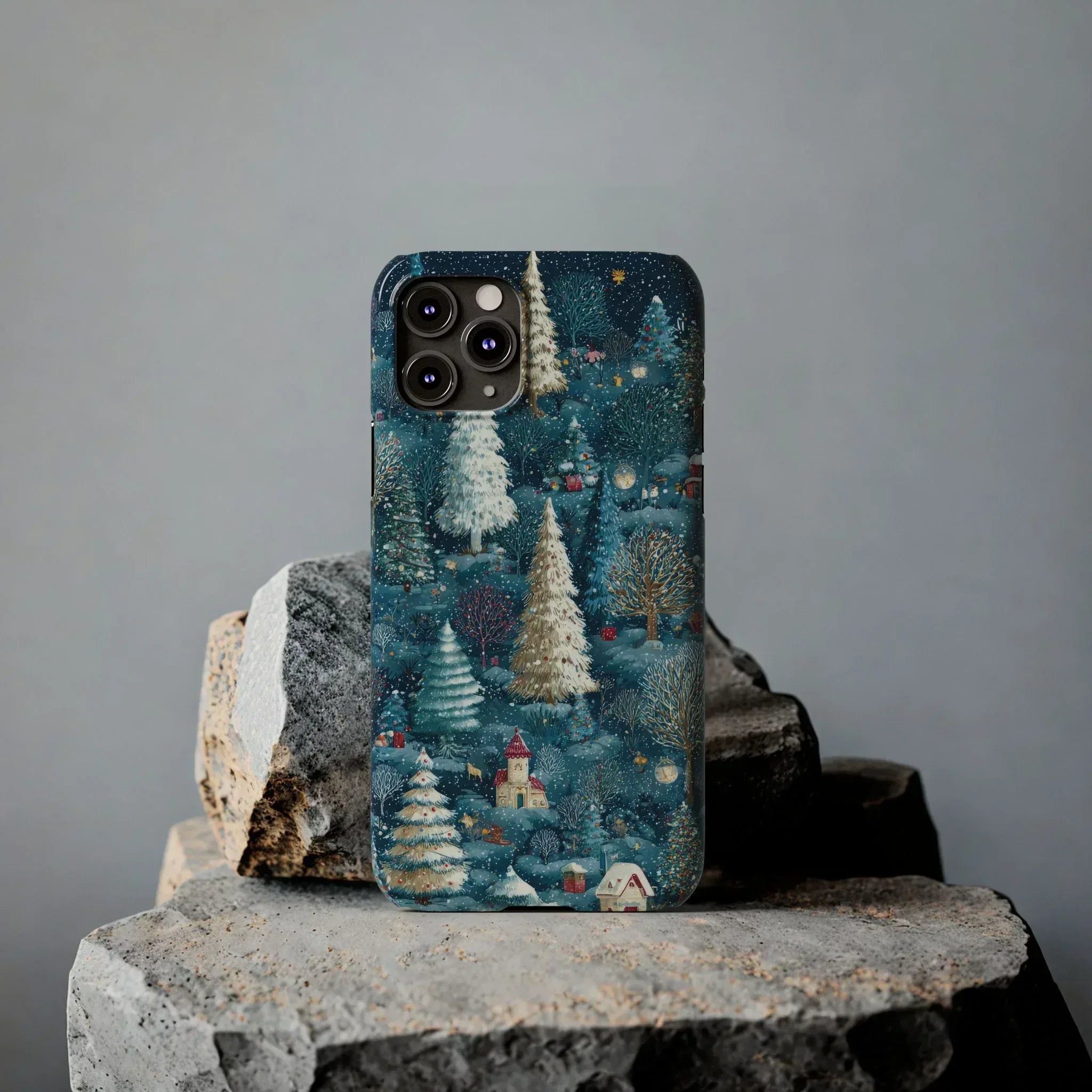 Frosty Forest Phone Case for iPhone 11-17 - KARARMDESIGN