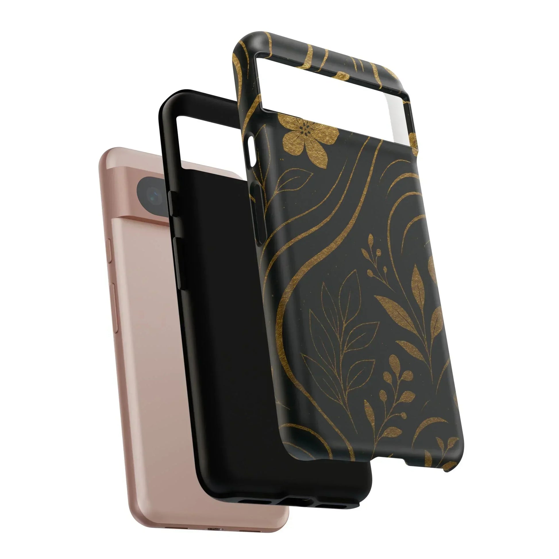Foil Frenzy Abstract Gold Pattern Phone Case for Samsung Galaxy and Google Pixel - KarArmDesign