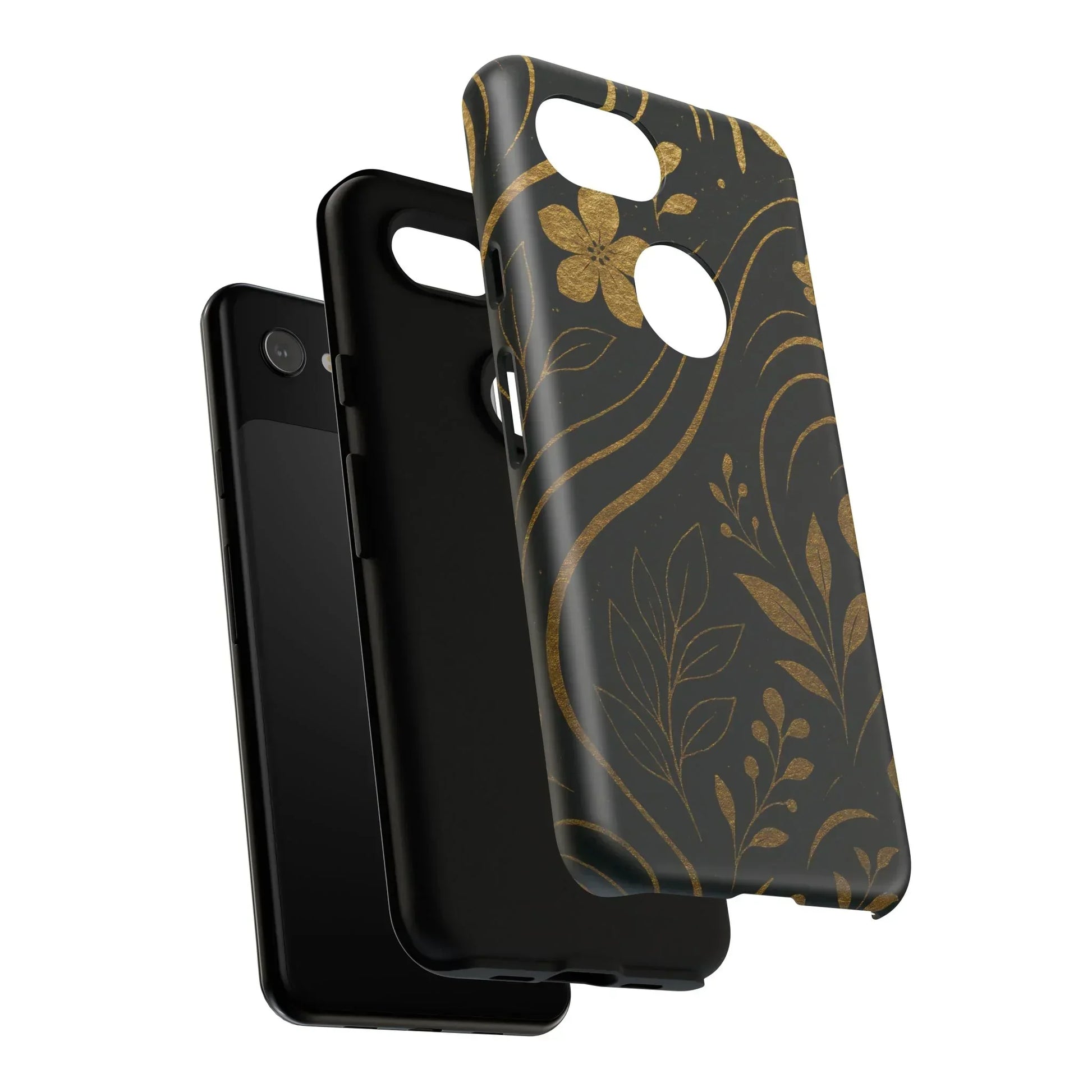 Foil Frenzy Abstract Gold Pattern Phone Case for Samsung Galaxy and Google Pixel - KarArmDesign