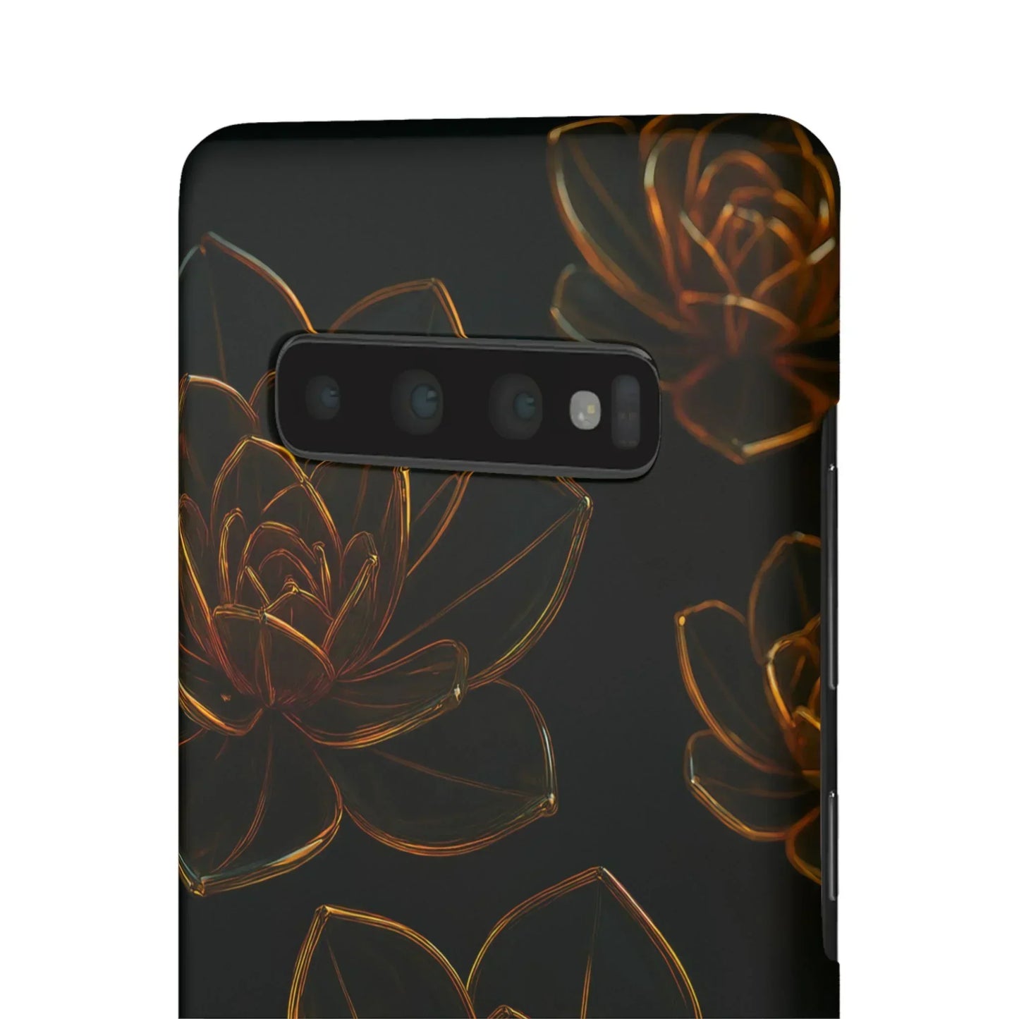 Glass Flower Phone Case for iPhone 7-16 and Galaxy S10-S24 Models