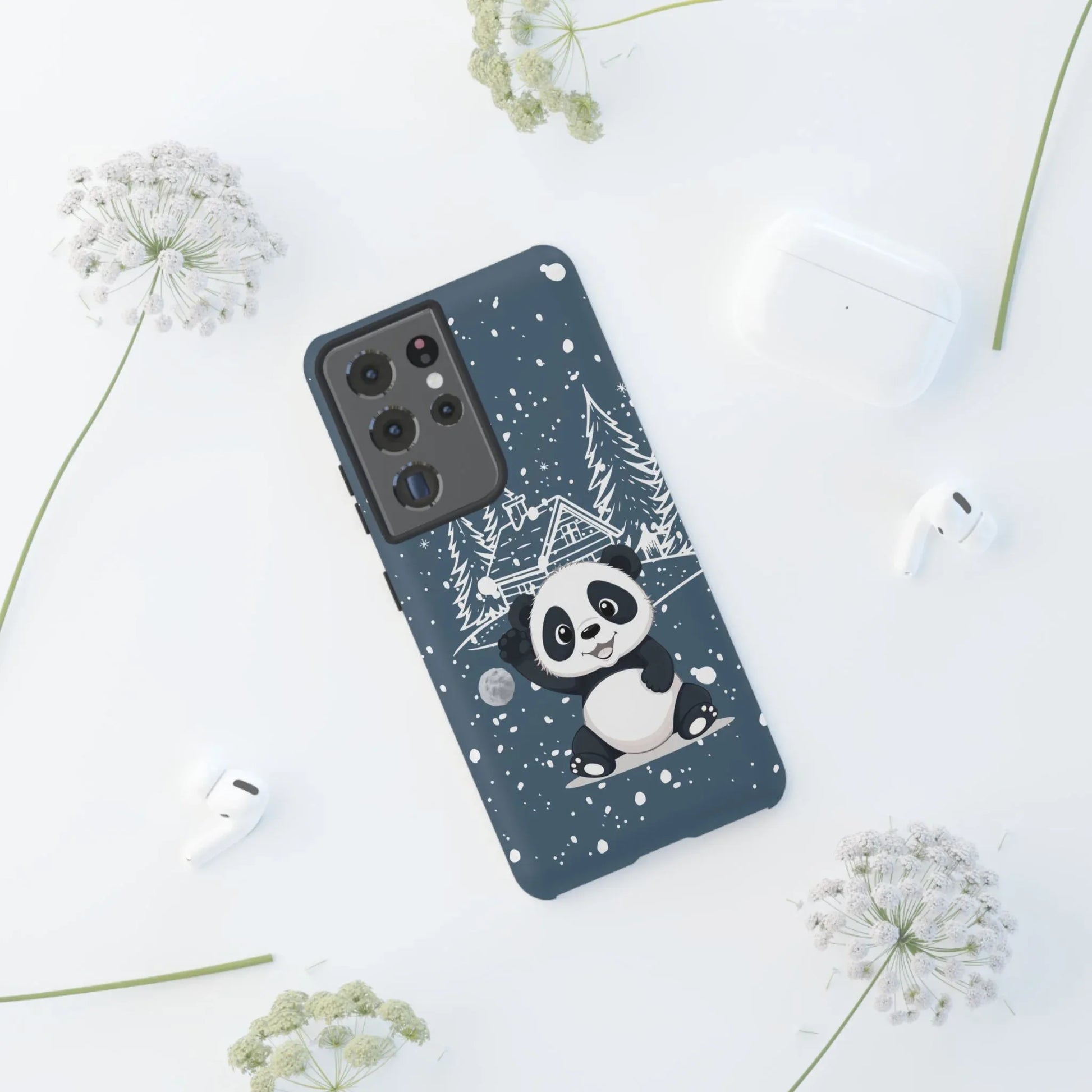 Cute Panda Phone Case for Samsung Galaxy and Google Pixel - KARARMDESIGN
