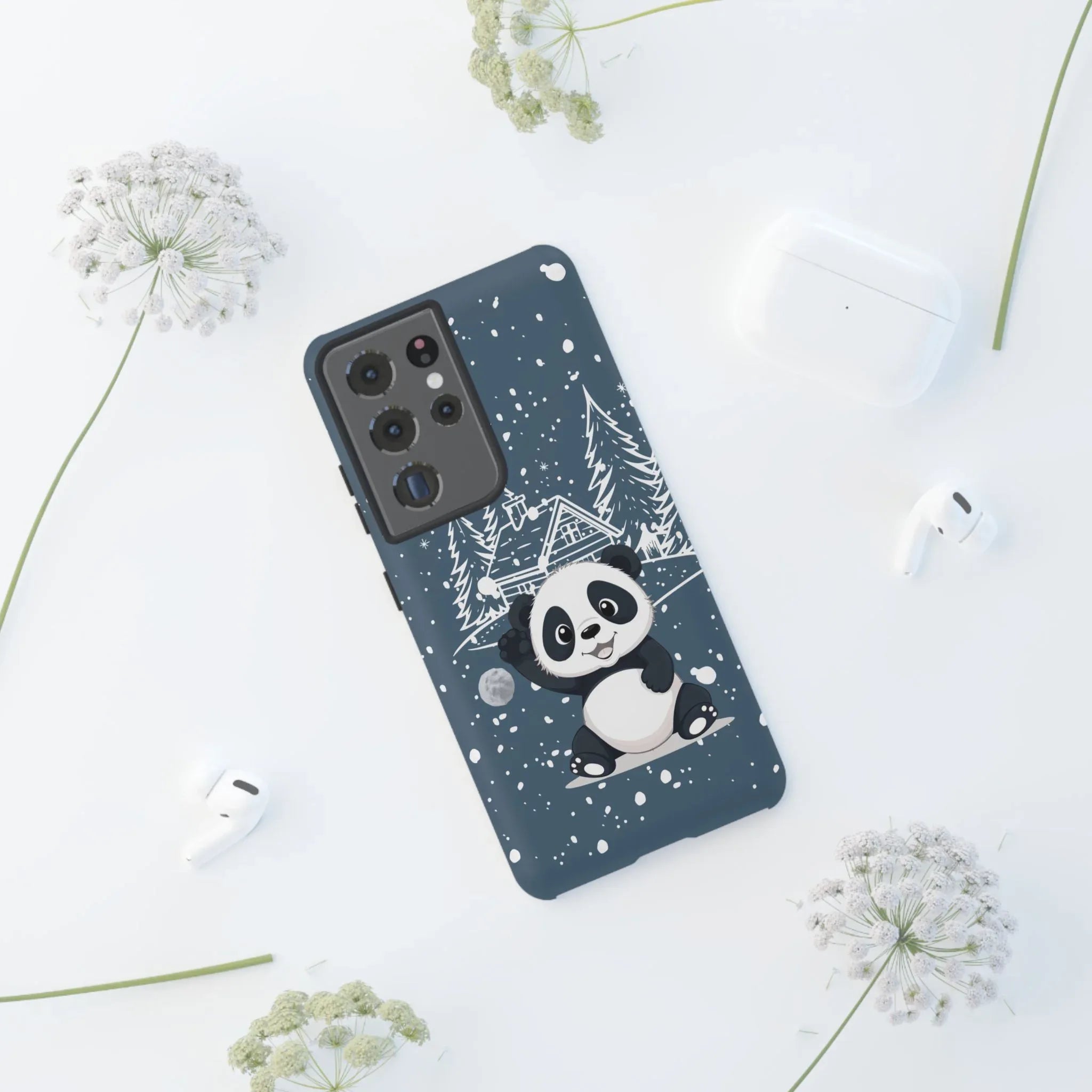 Cute Panda Phone Case for Samsung Galaxy and Google Pixel - KARARMDESIGN