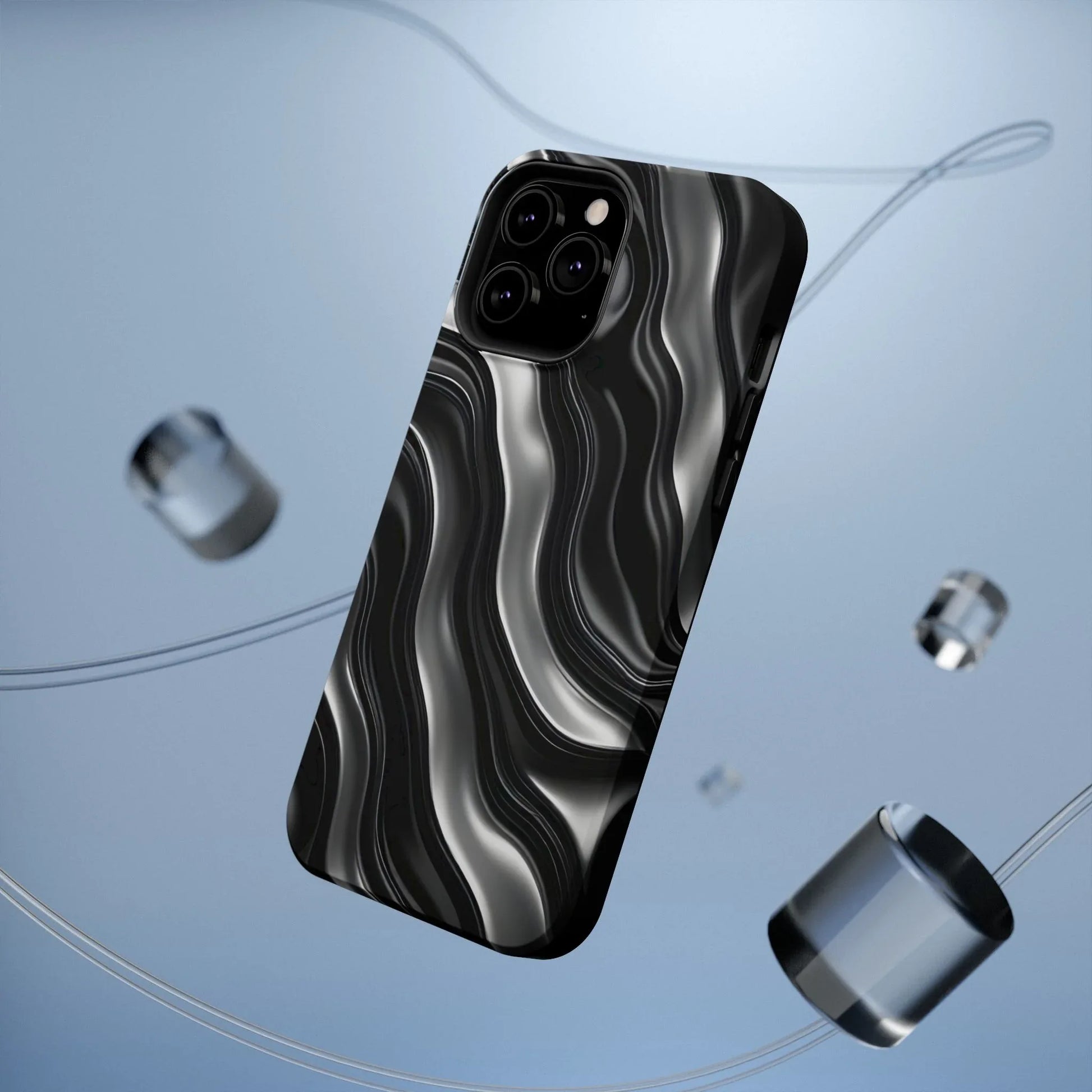 Wavy Illusion Marble Phone Case for iPhone 13-17 - KARARMDESIGN