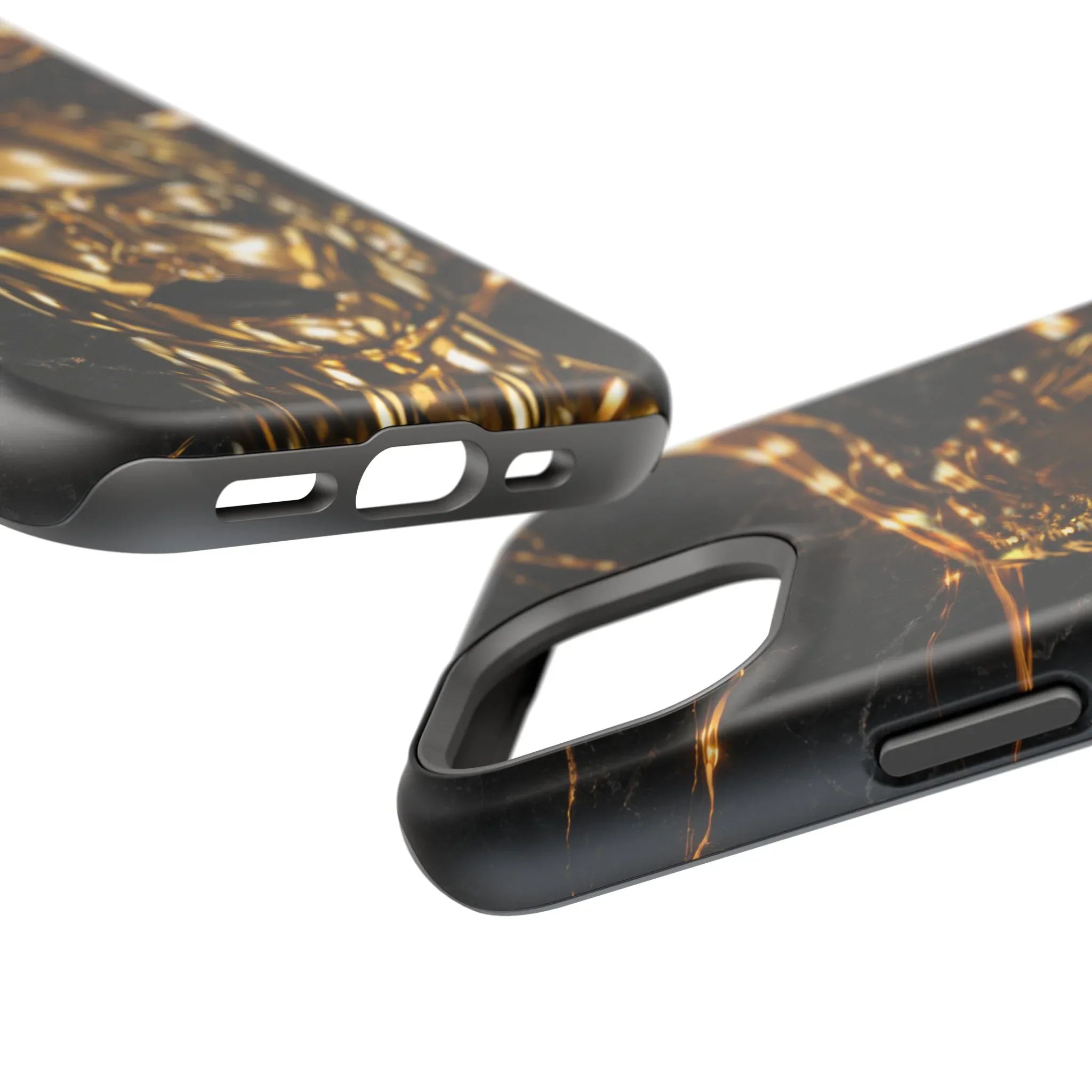 Luxury Gold Portrait Phone Case for iPhone 11-17 and Galaxy S21-S25 - KARARMDESIGN
