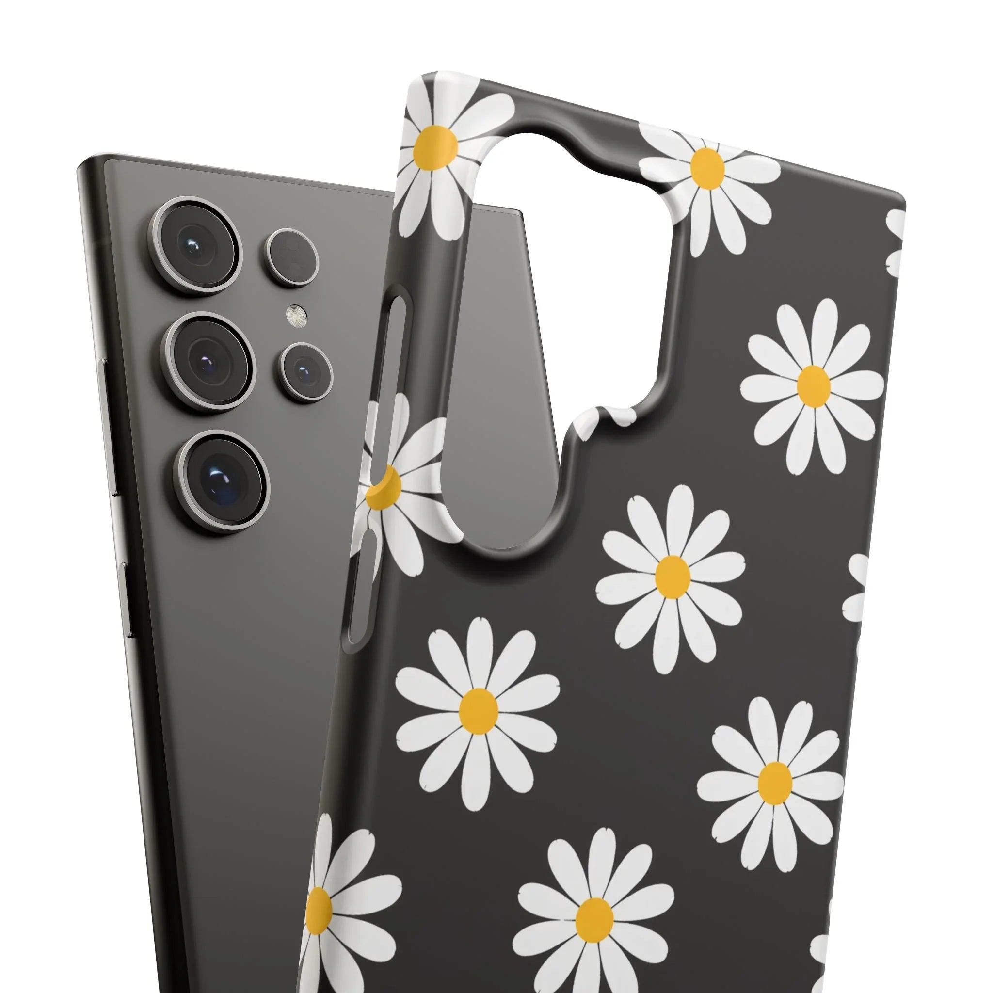 Daisy Charm Phone Case for iPhone 11-17 and Galaxy S20-S25 - KARARMDESIGN
