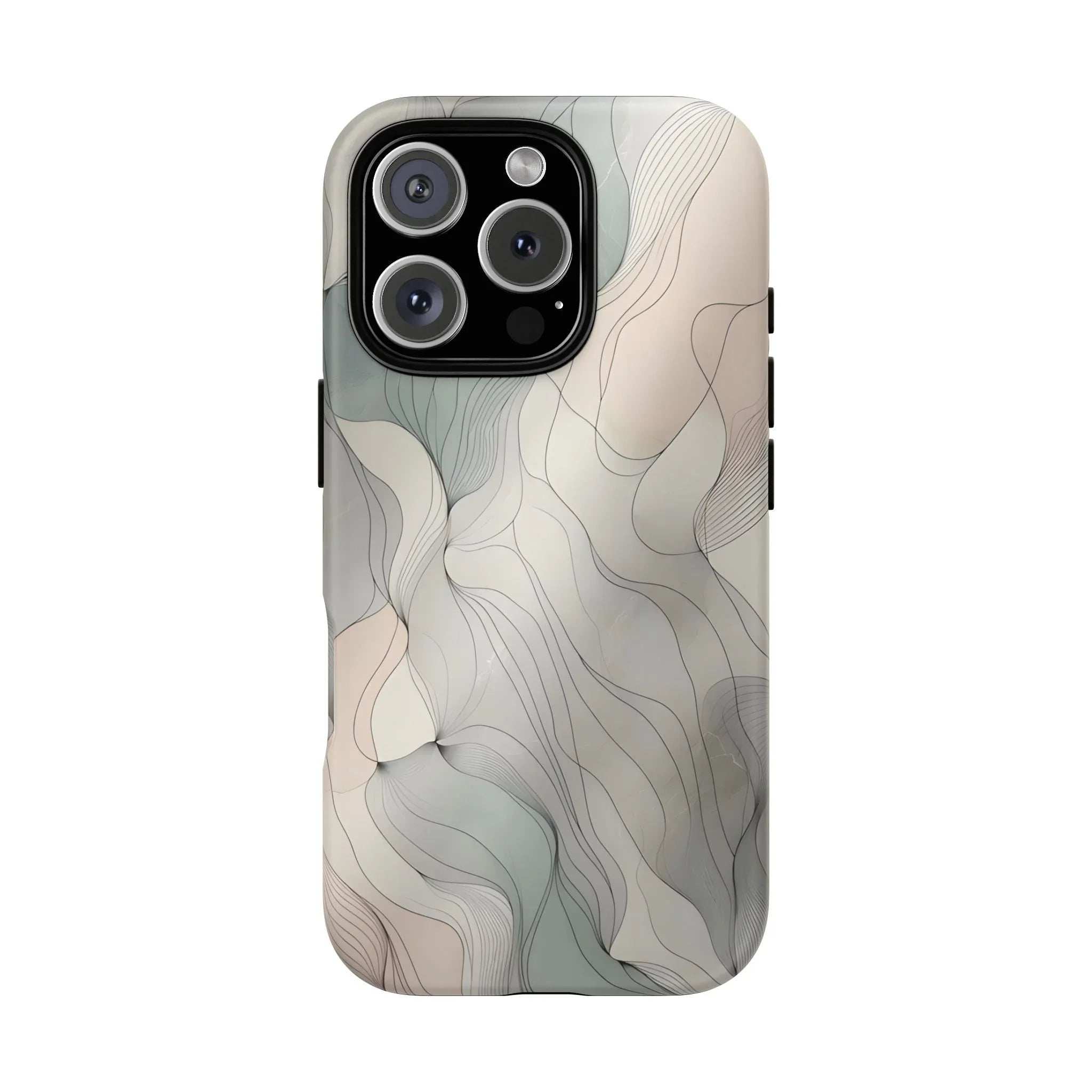 Pastel Wave Phone Case – Minimalist Design for iPhone & Pixel - KARARMDESIGN