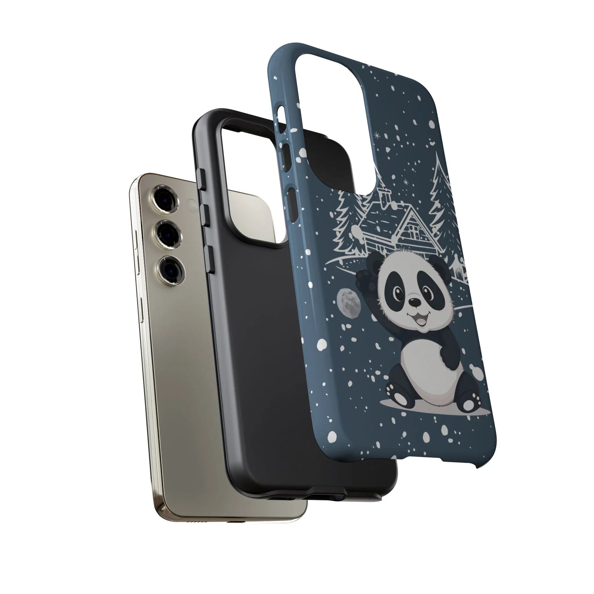 Cute Panda Phone Case for Samsung Galaxy and Google Pixel - KARARMDESIGN
