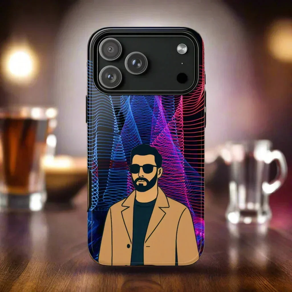 Bearded Style Phone Case for iPhone 11-17 and Samsung Galaxy S10-S25 Models - KarArmDesign