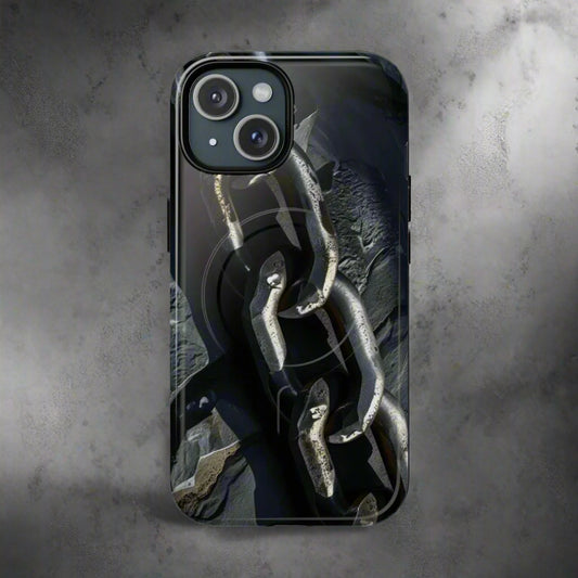 “Iron Chain” Tough Magnetic Phone Case for iPhone 14-16 Models - KarArmDesign