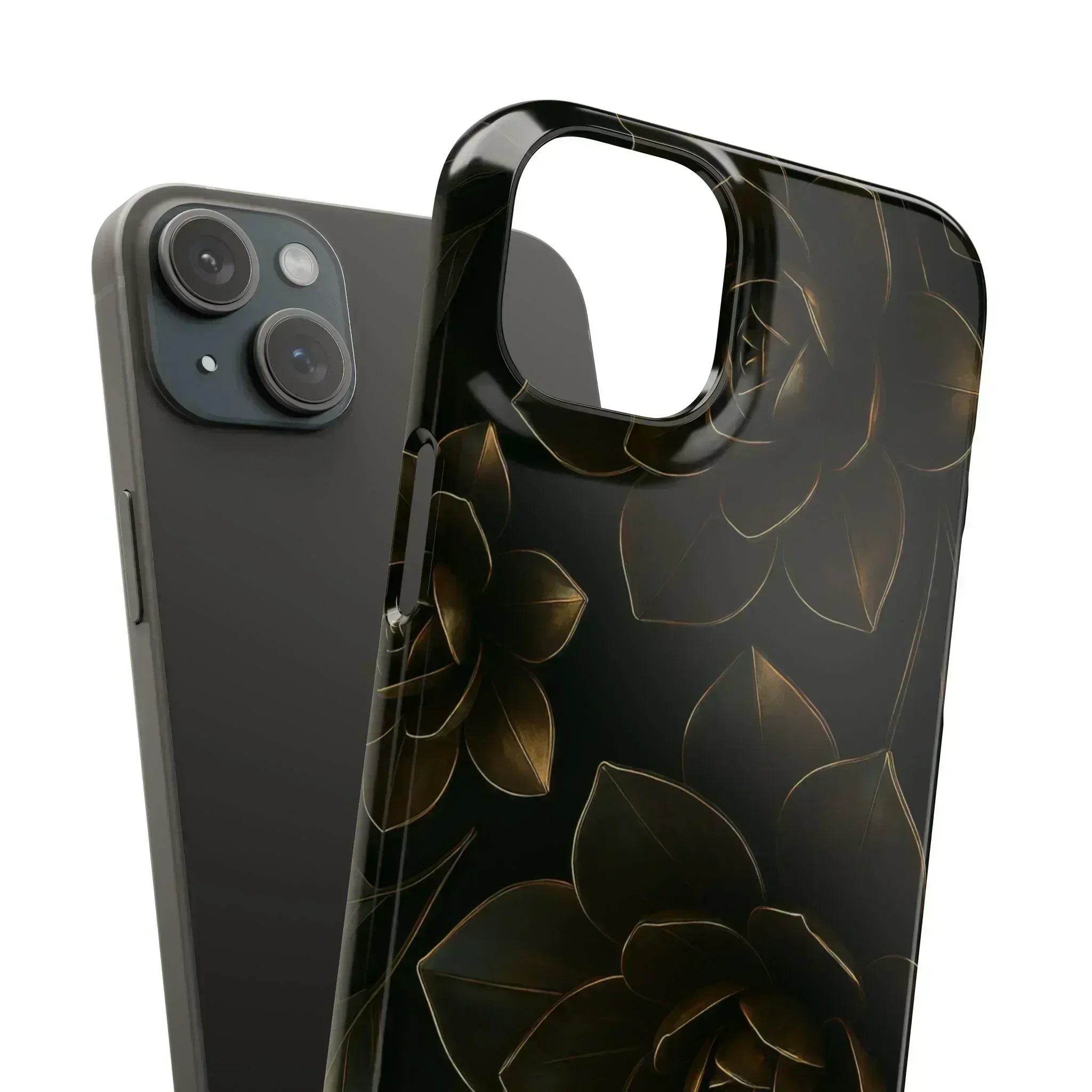 Metal Flower Phone Case for iPhone 8-16 and Galaxy S20-S24 - KARARMDESIGN