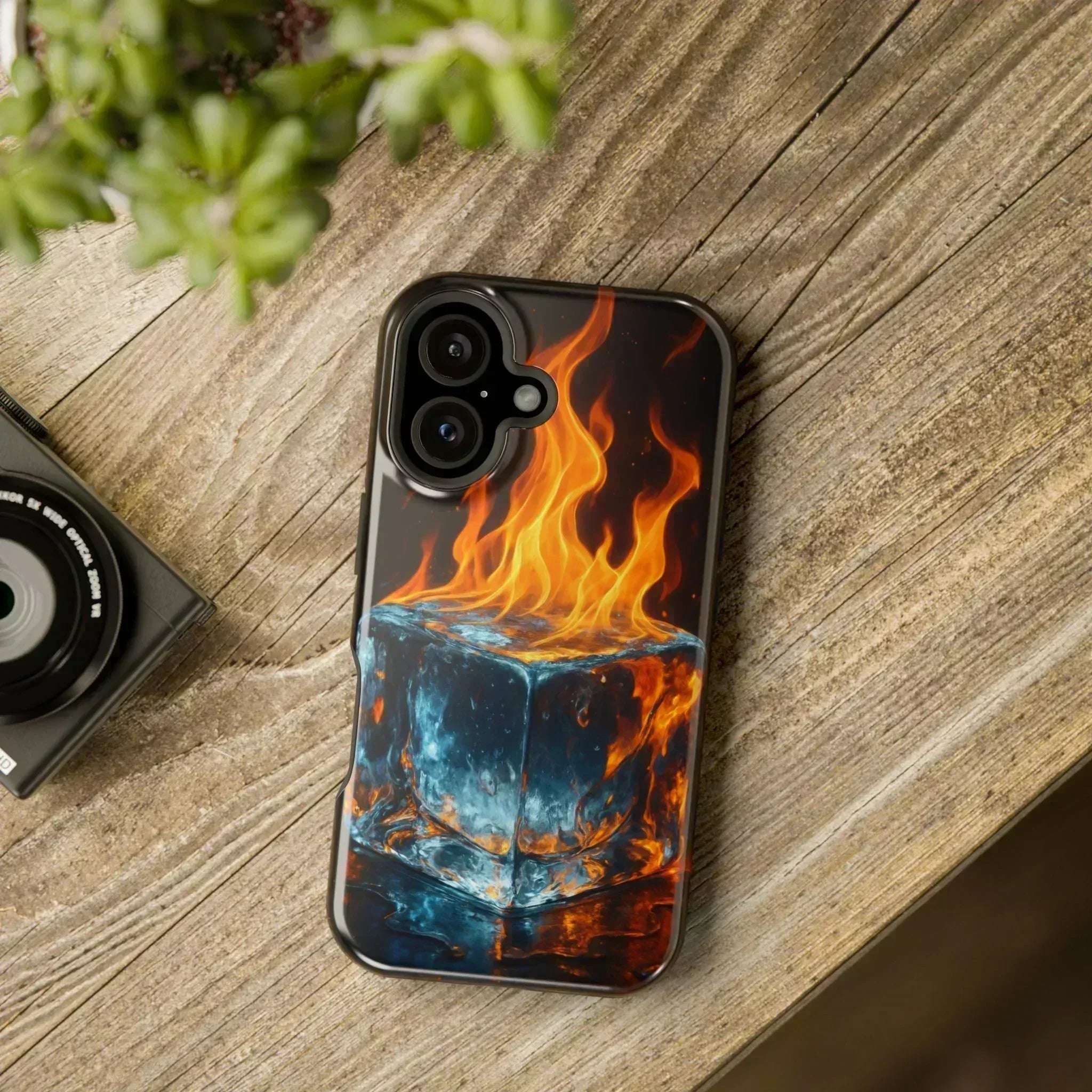 Flame Ice Phone Case for iPhone 12-16 and Galaxy S21-S22 - KARARMDESIGN