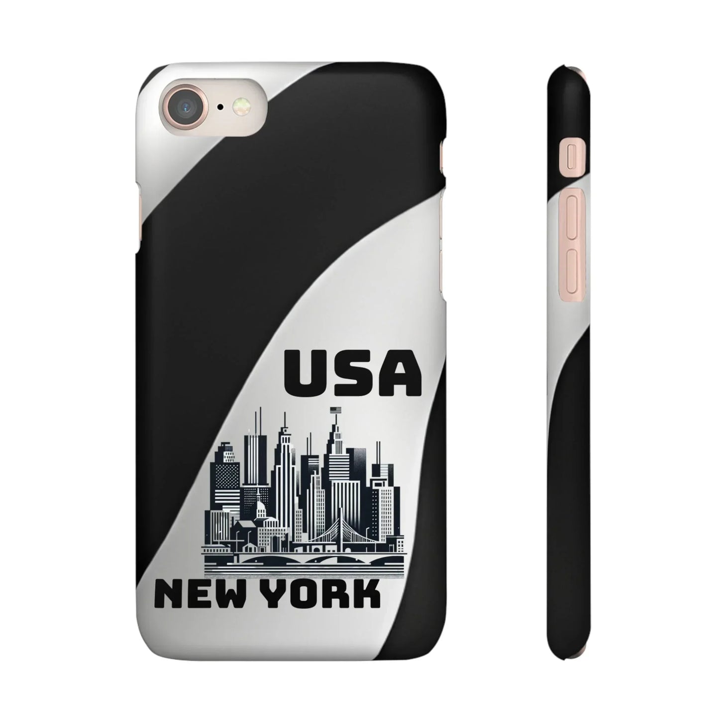 Monochrome New York City Skyline Phone Case for iPhone, Galaxy & Pixel - KarArmDesign
