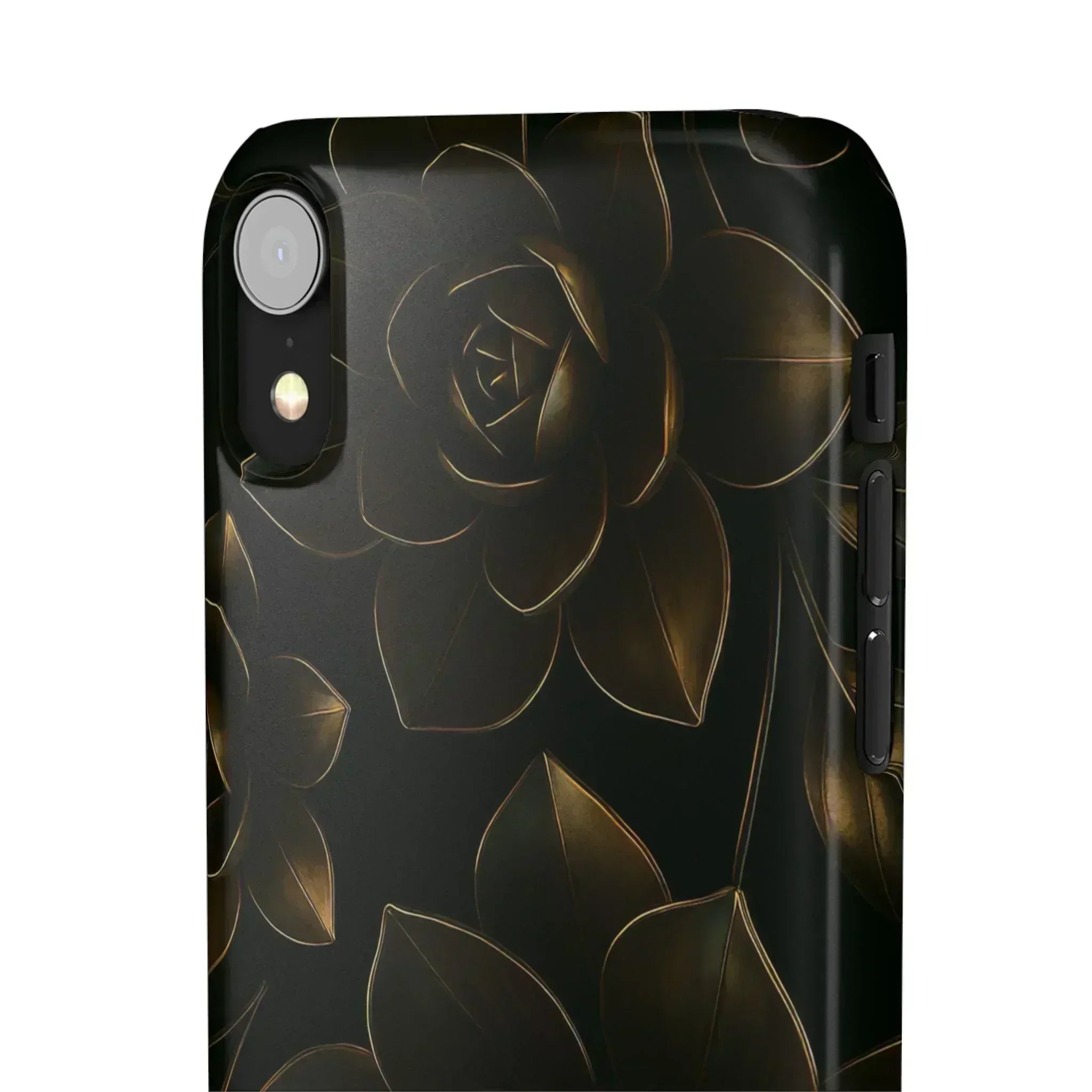 Metal Flower Phone Case for iPhone 8-16 and Galaxy S20-S24 - KARARMDESIGN