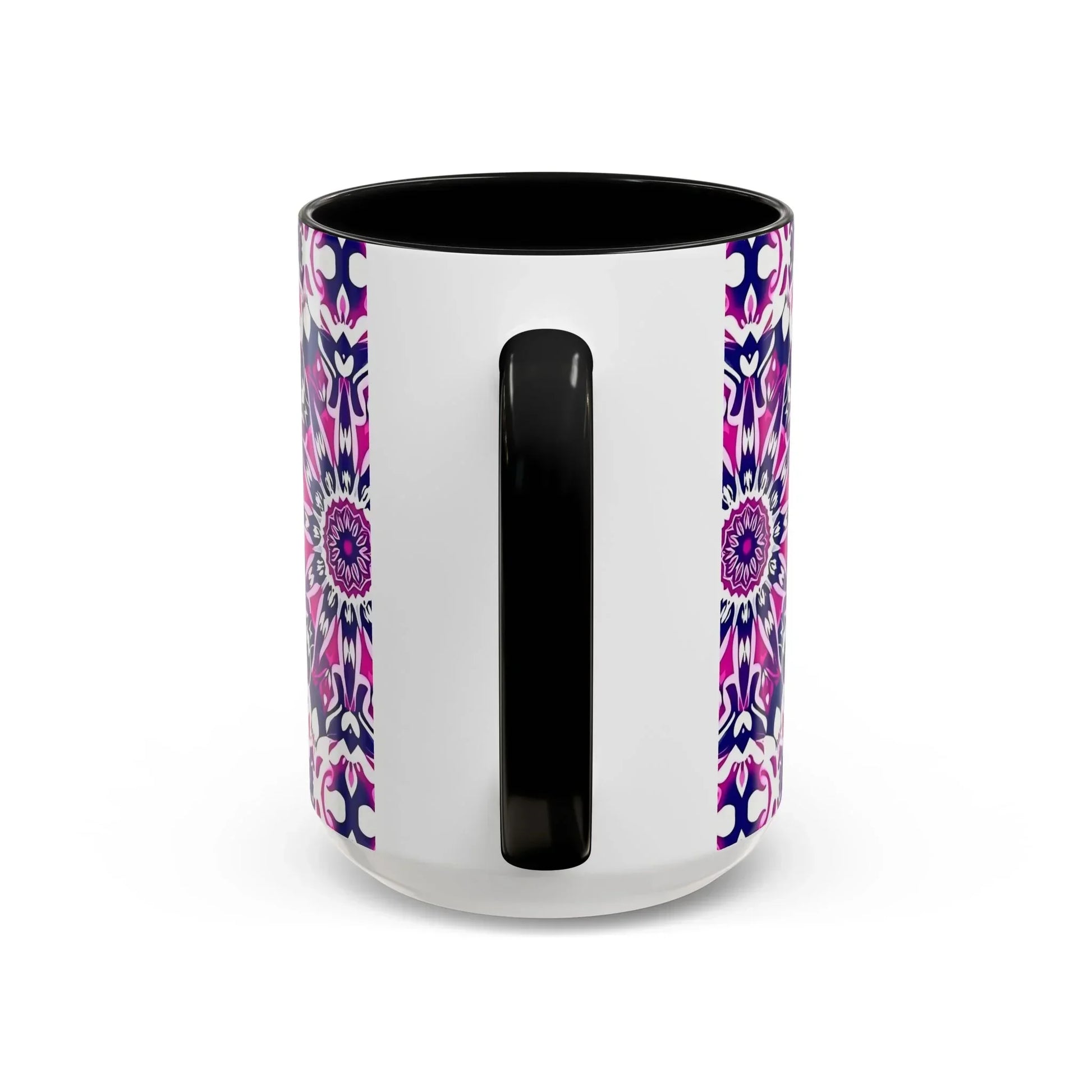 Vibrant Mandala Burst Ceramic Coffee Mug -11 & 15oz - KarArmDesign