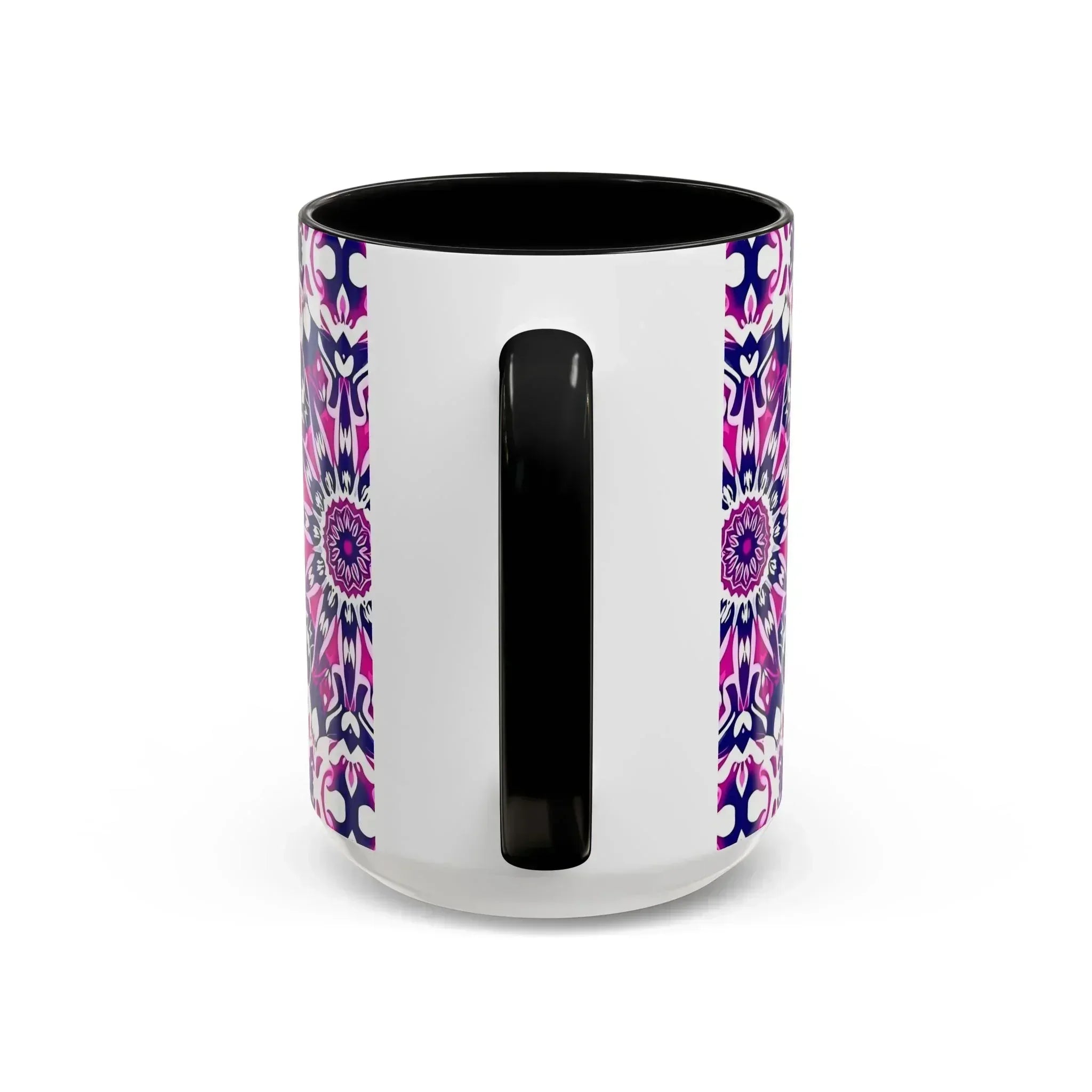 Vibrant Mandala Burst Ceramic Coffee Mug -11 & 15oz - KARARMDESIGN