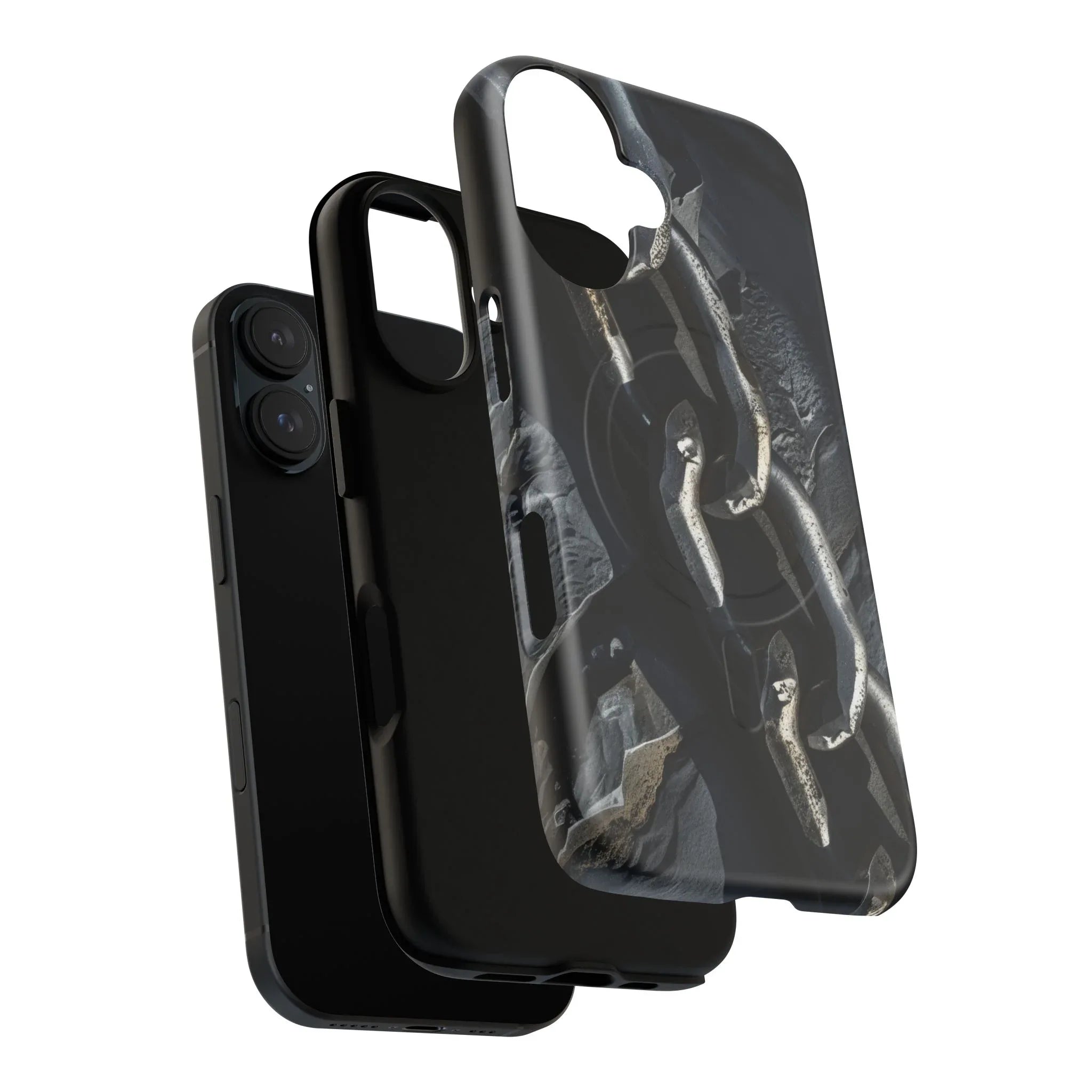 “Iron Chain” Tough Magnetic Phone Case for iPhone 13-17 - KARARMDESIGN