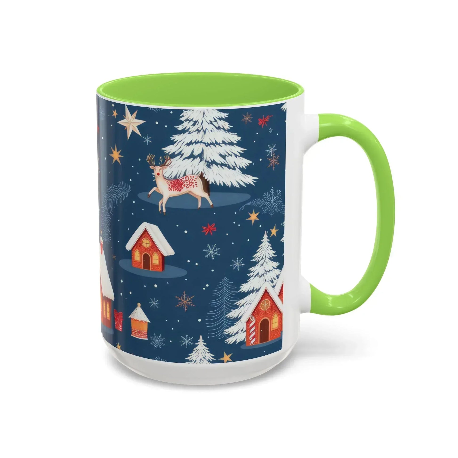 Dark Blue Christmas Mug - Colorful Mugs (11oz, 15oz) - KARARMDESIGN