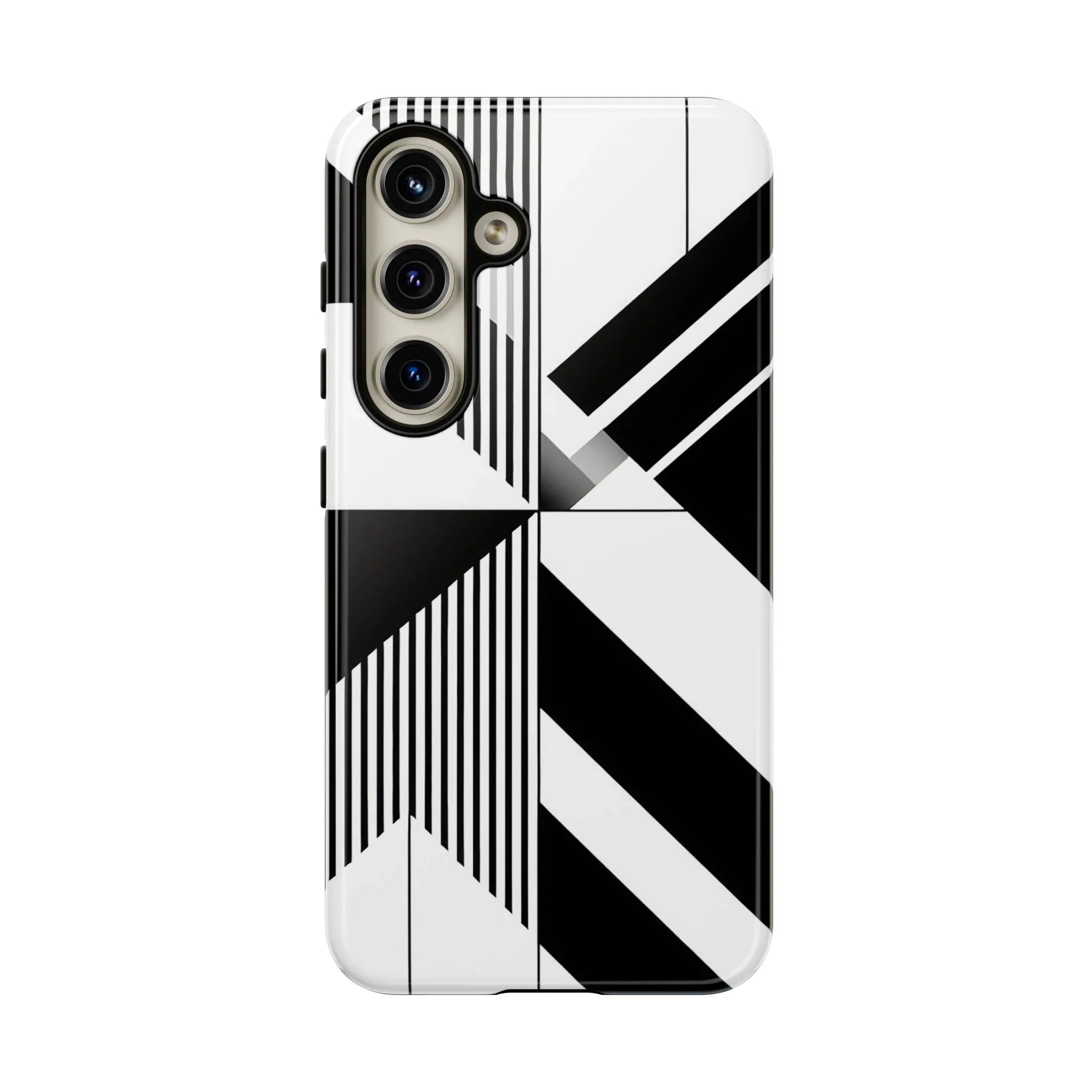 Monochrome Tough Phone Case for iPhone 11-16 and Galaxy S20–S25 - KARARMDESIGN
