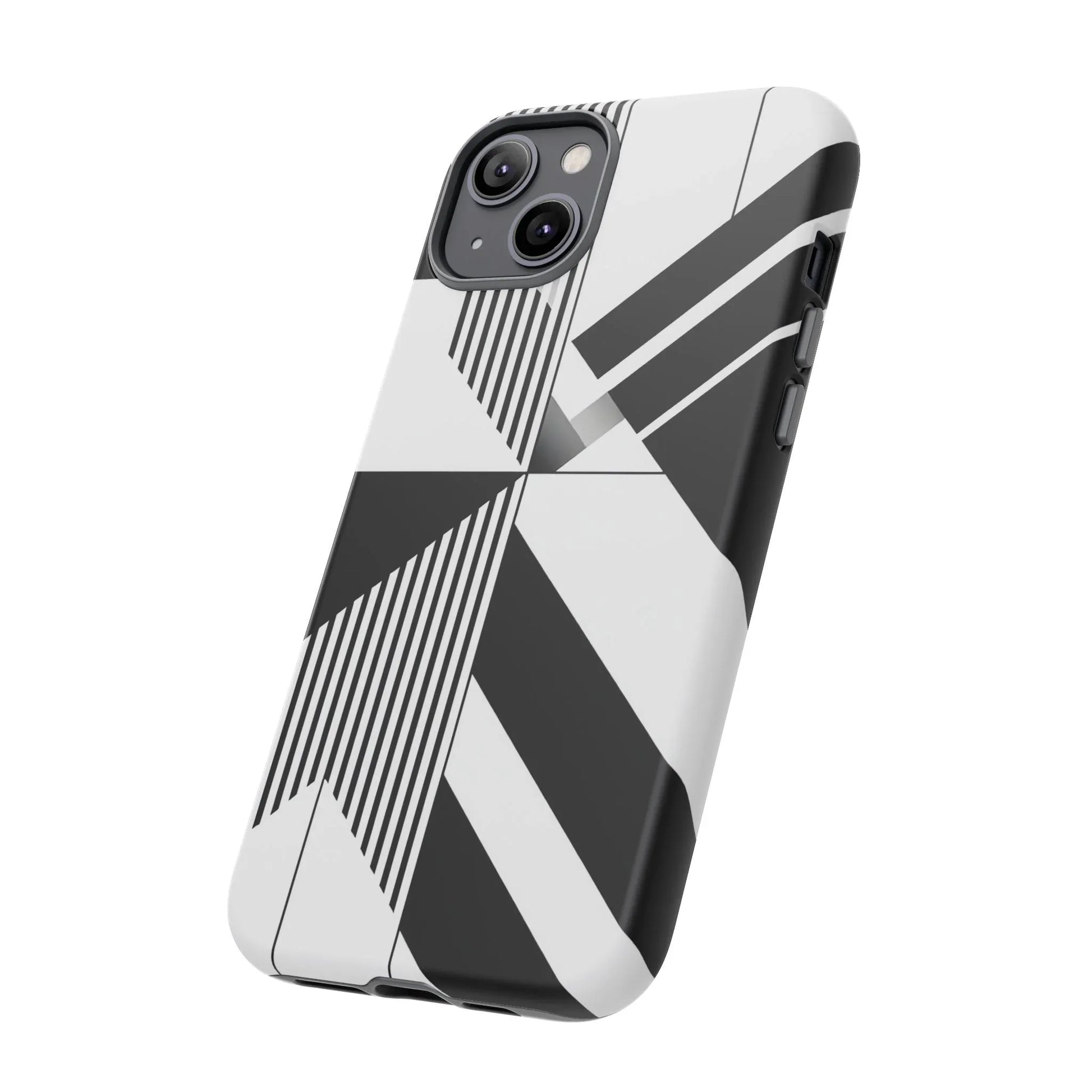 Monochrome Tough Phone Case for iPhone 11-16 and Galaxy S20–S25 - KARARMDESIGN